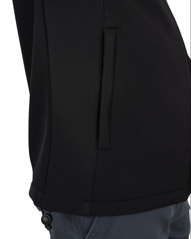 Black Softshell Bonded Fleece Lined Jacket