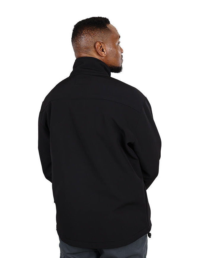 Black Softshell Bonded Fleece Lined Jacket