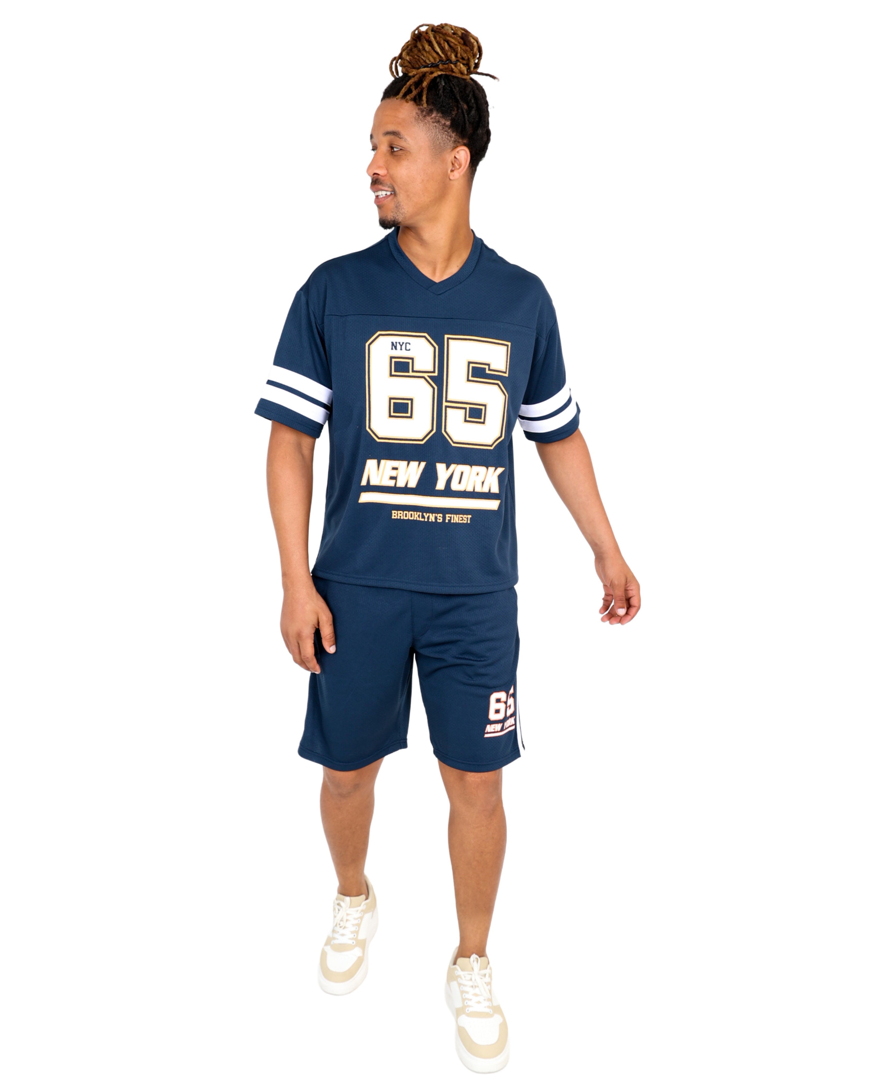 Short Sleeve Navy New York Baseball T-Shirt