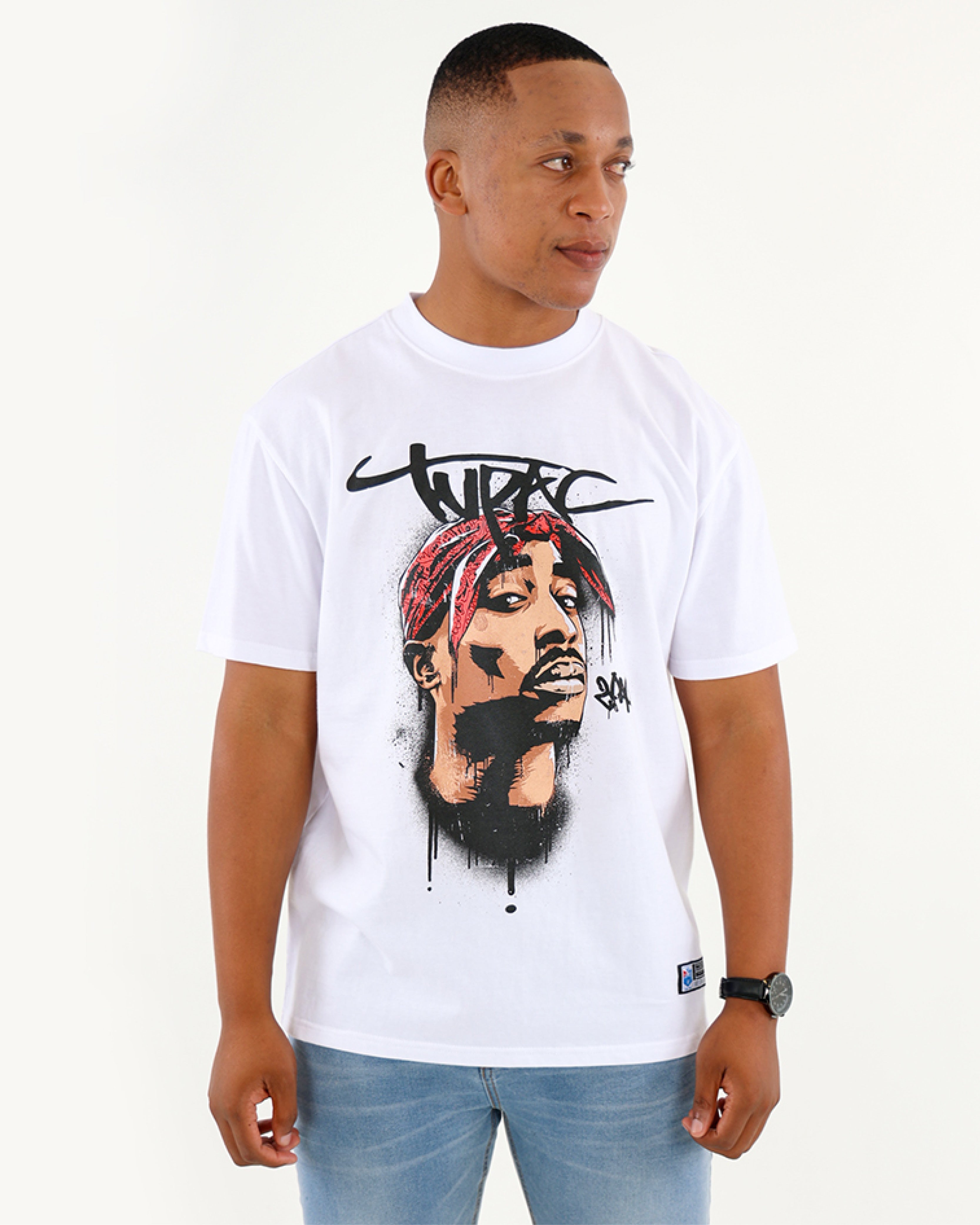 Pro-Star Tupac Graphic Print T-Shirt