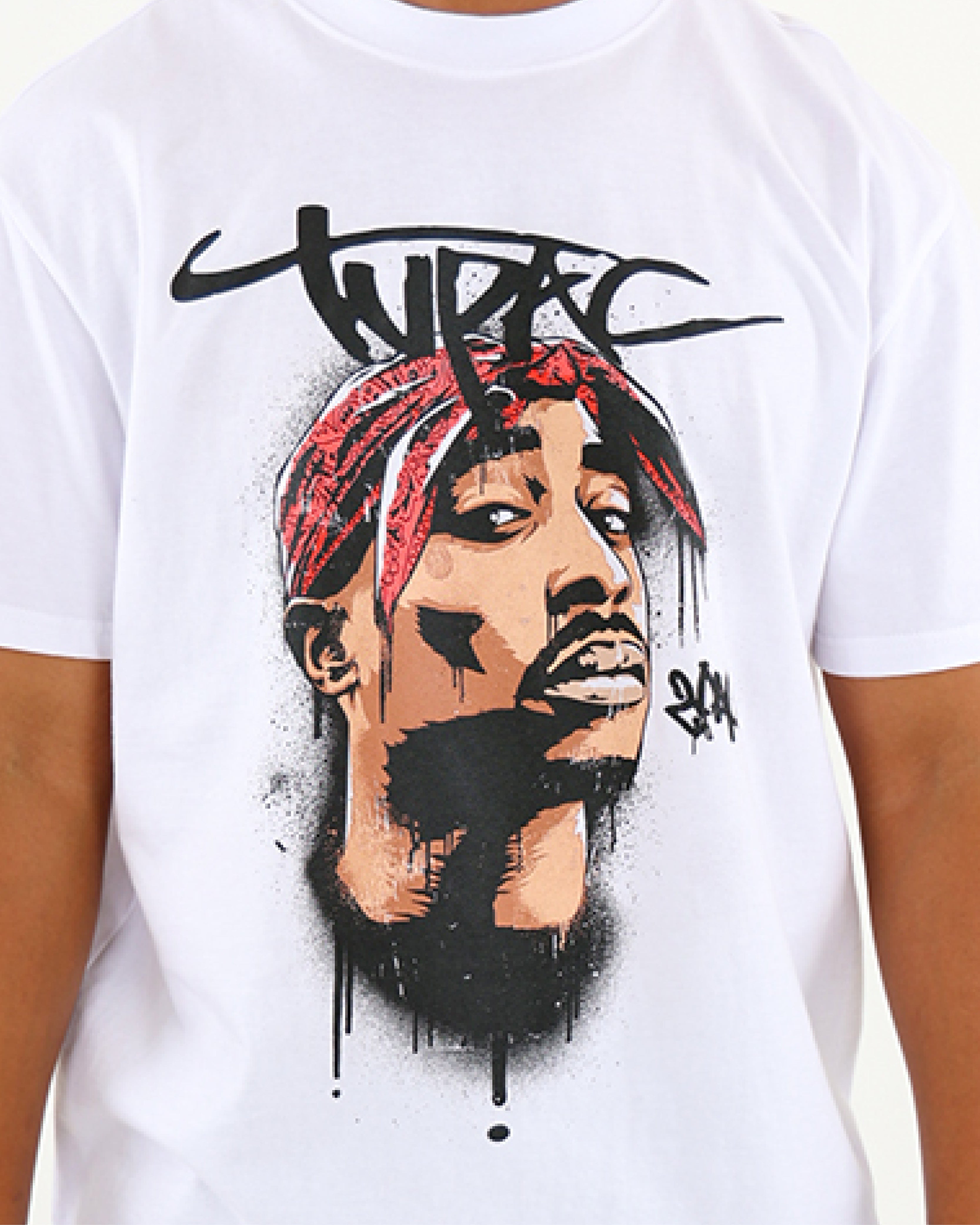 Pro-Star Tupac Graphic Print T-Shirt