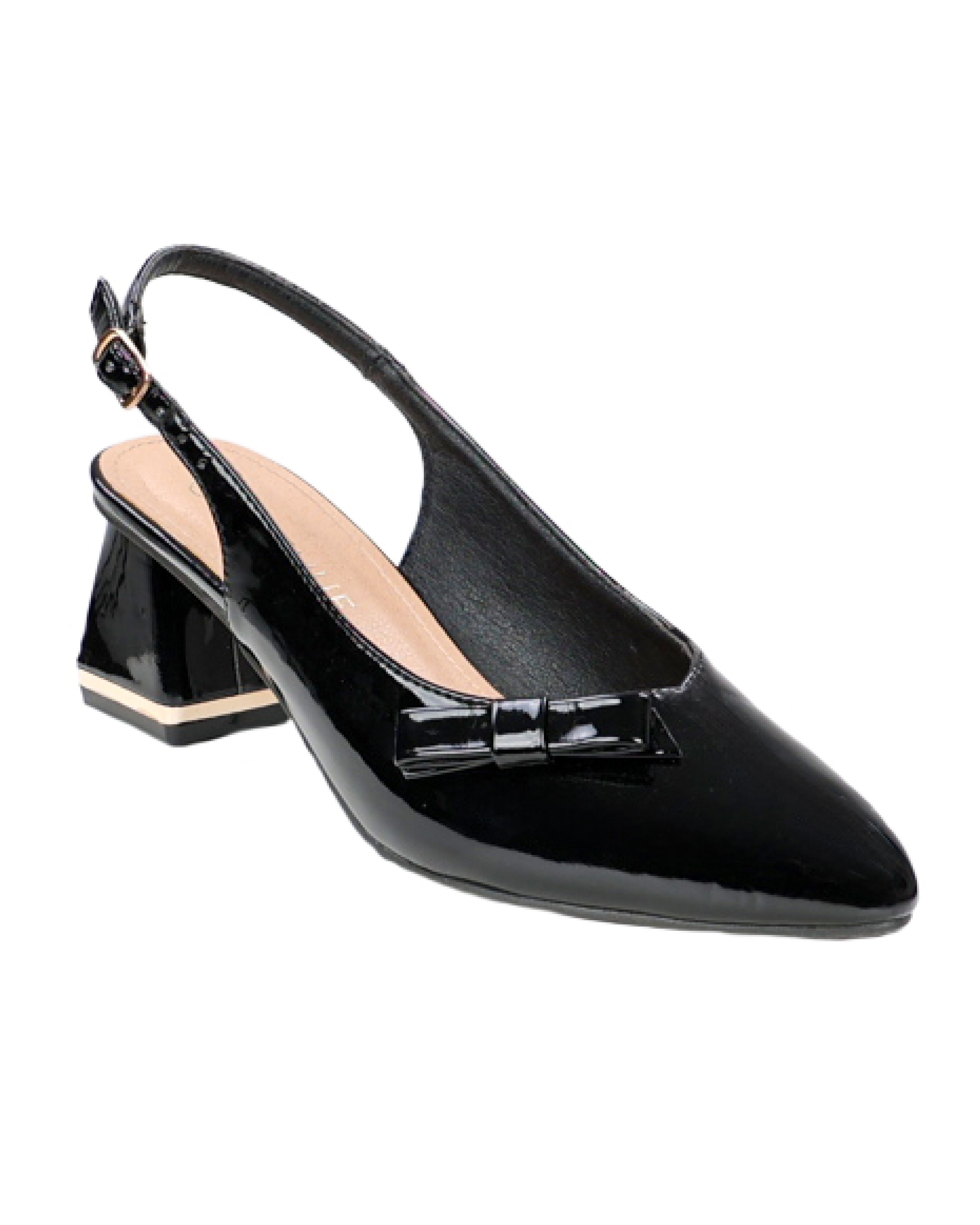 Black Bow Detail Slingback
