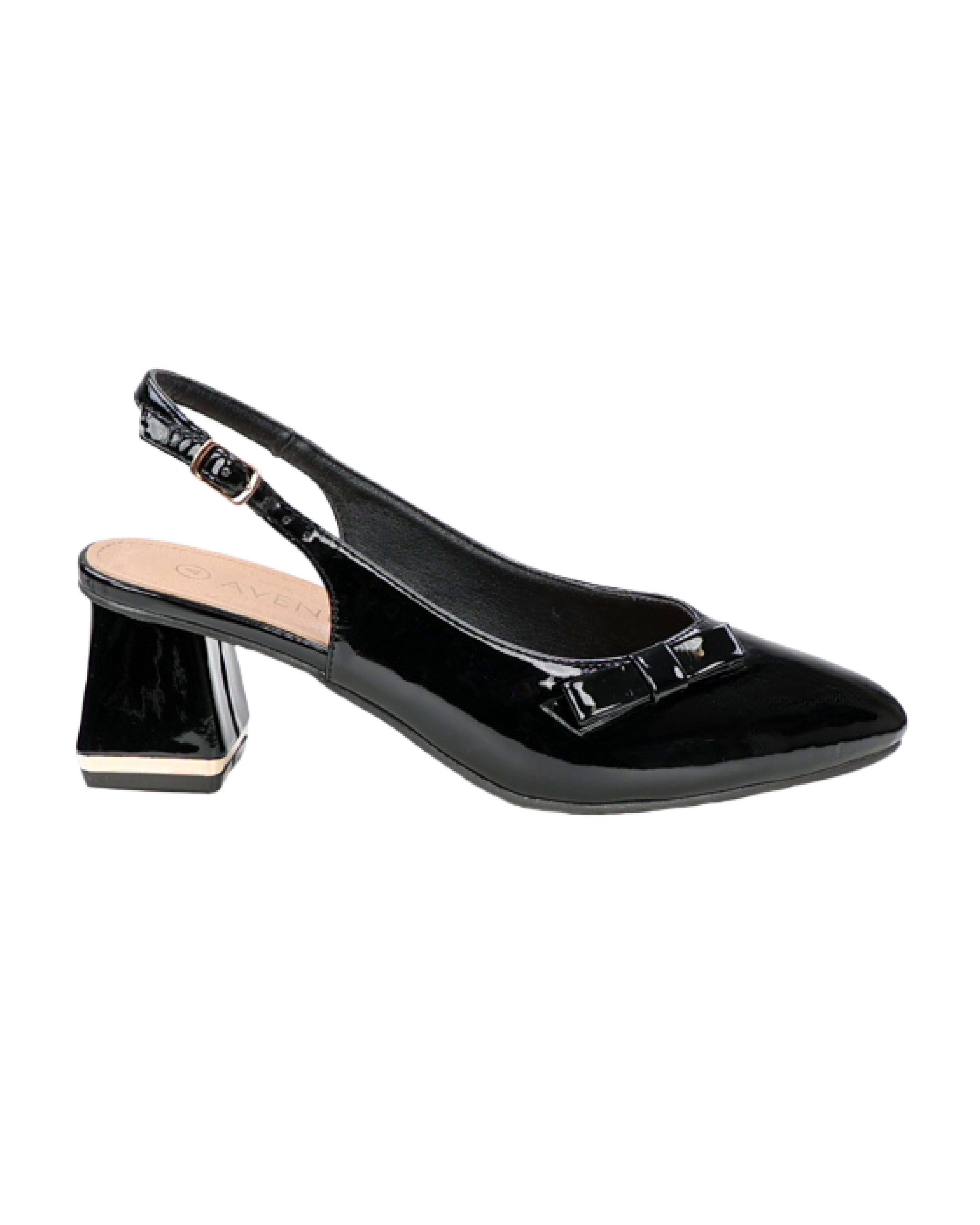 Black Bow Detail Slingback