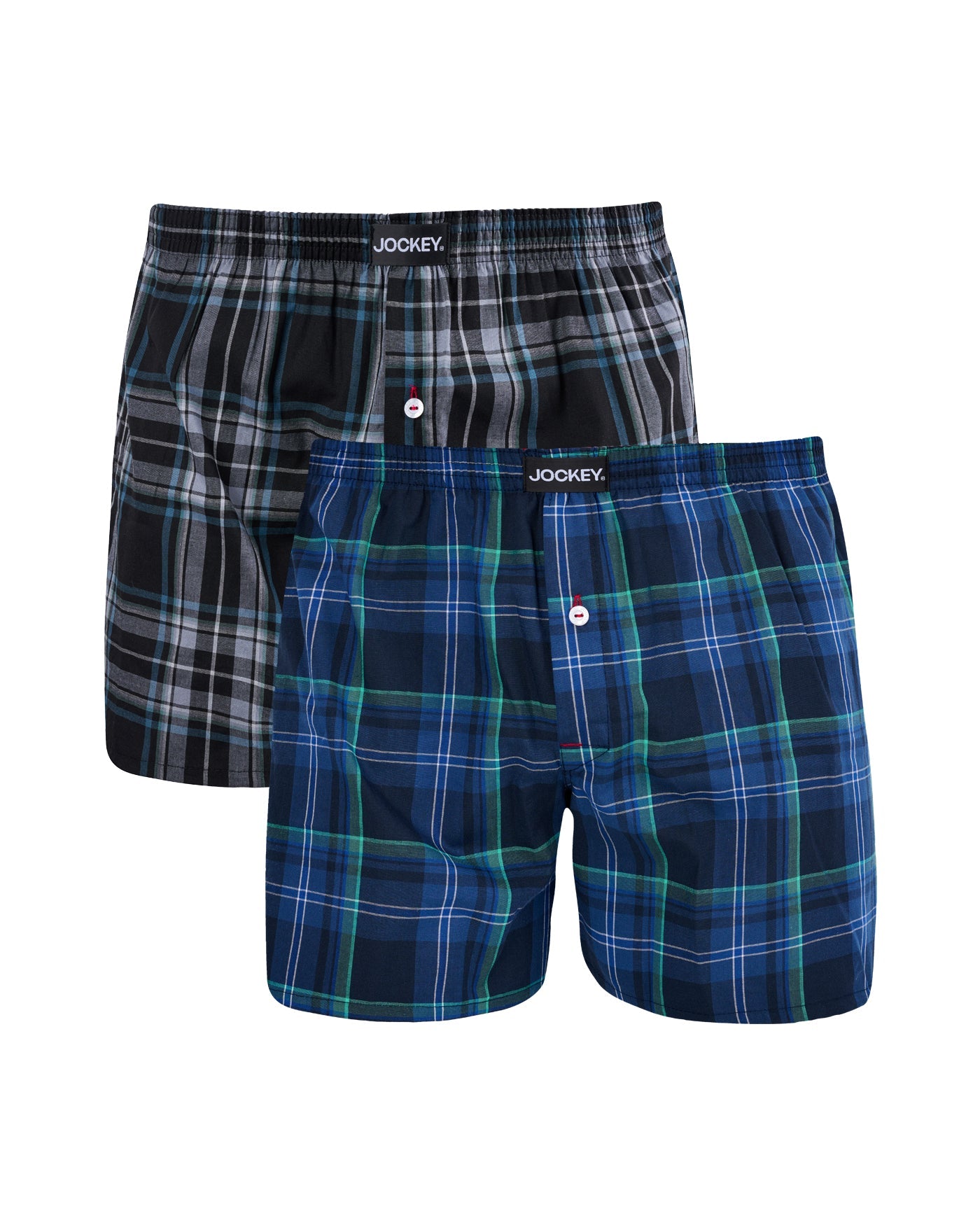 Jockey® Classic 2 Pack Woven Check Boxers