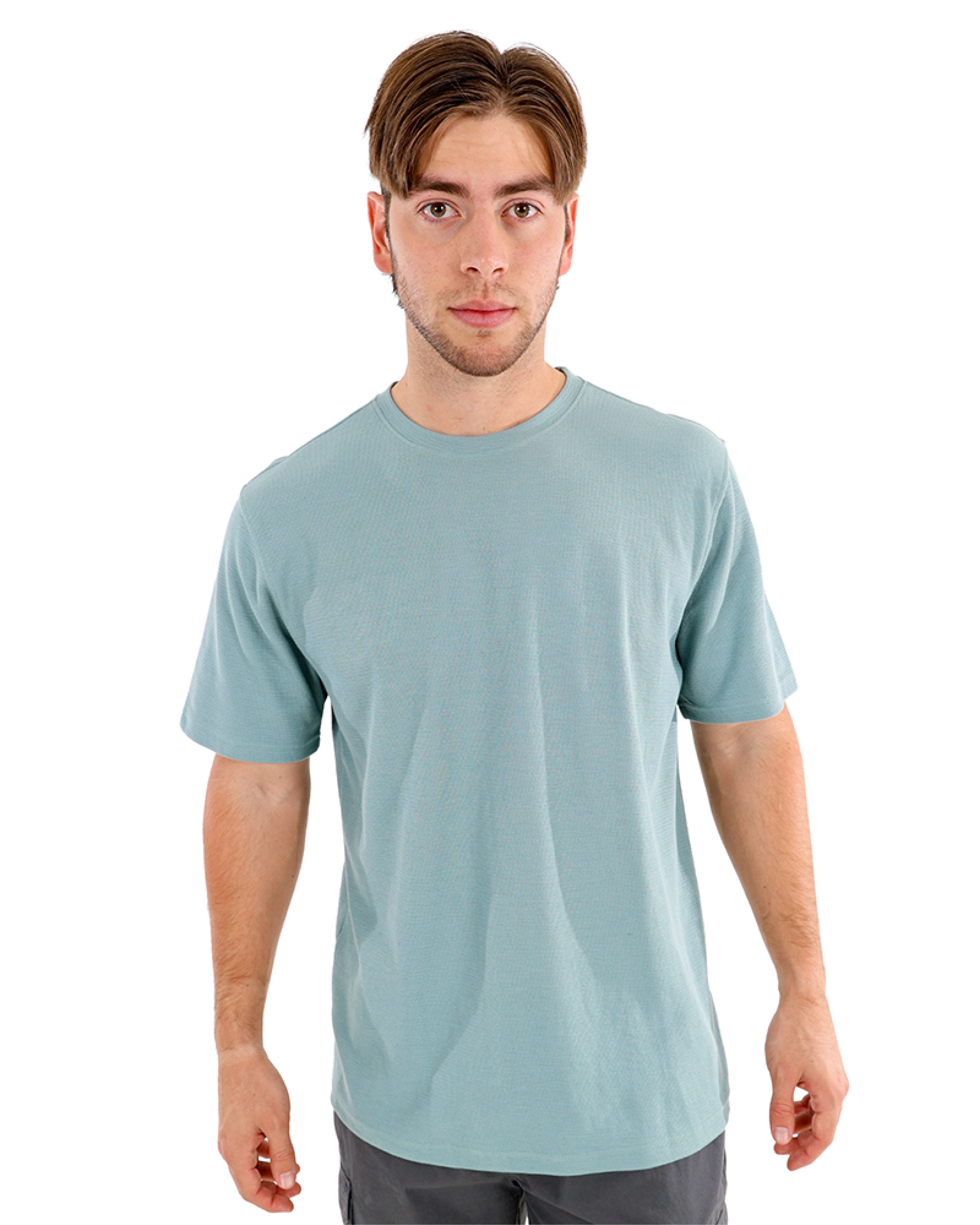 Short Sleeve Duck Egg Cotton T-Shirt
