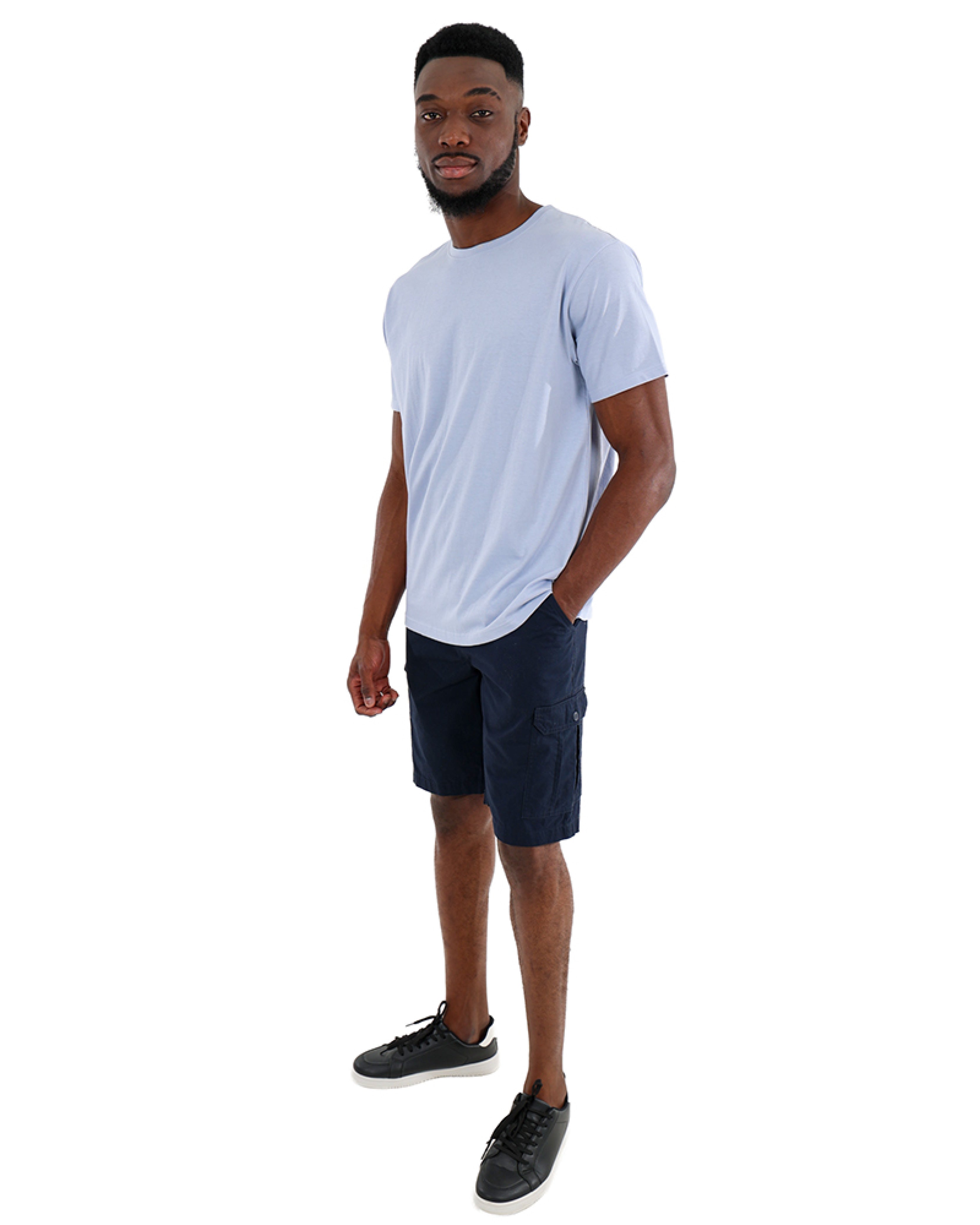 Short Sleeve Grey Cotton T-Shirt