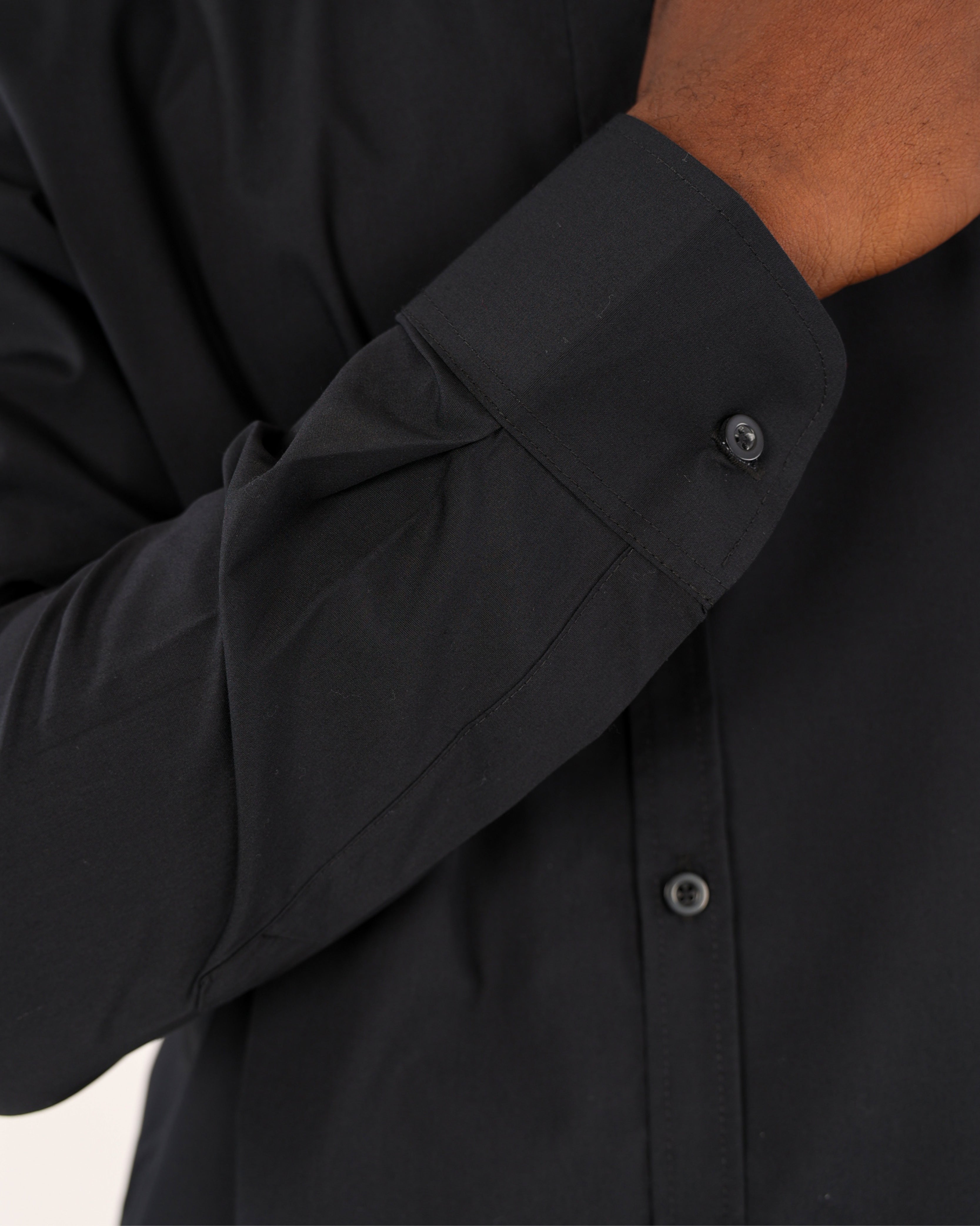 Mandarin Collar Slim Fit Shirt