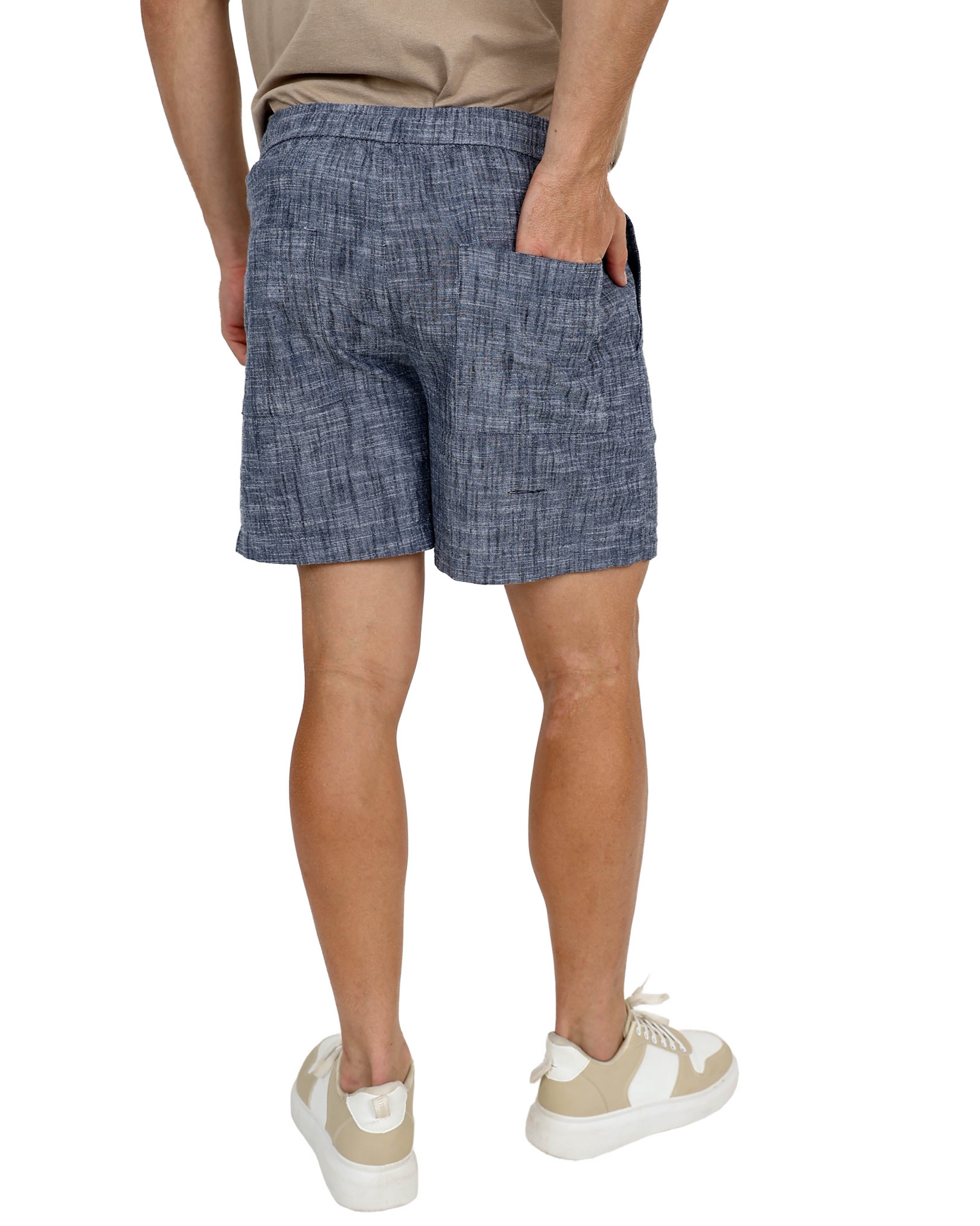 Blue Chambray Volley Shorts