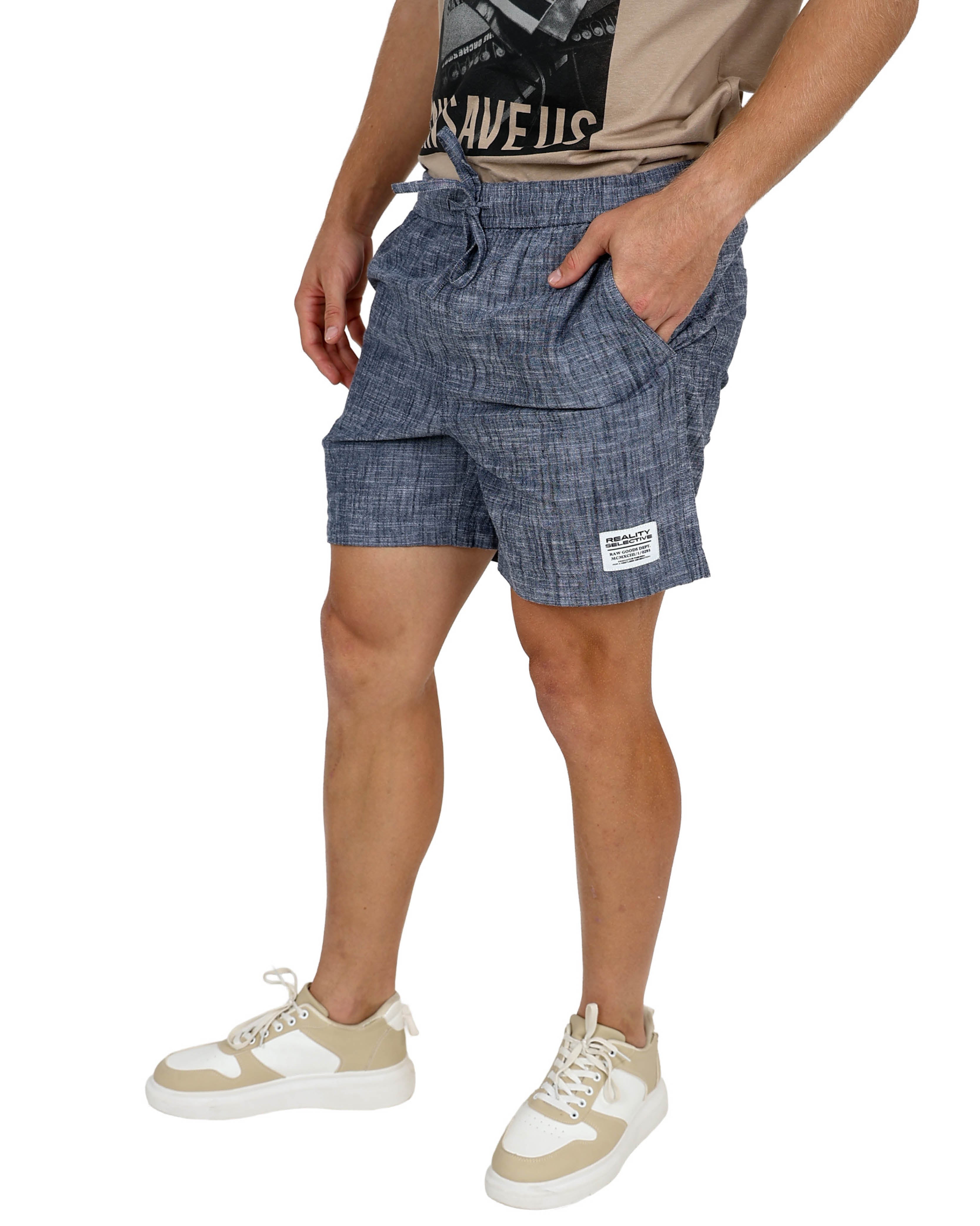 Blue Chambray Volley Shorts