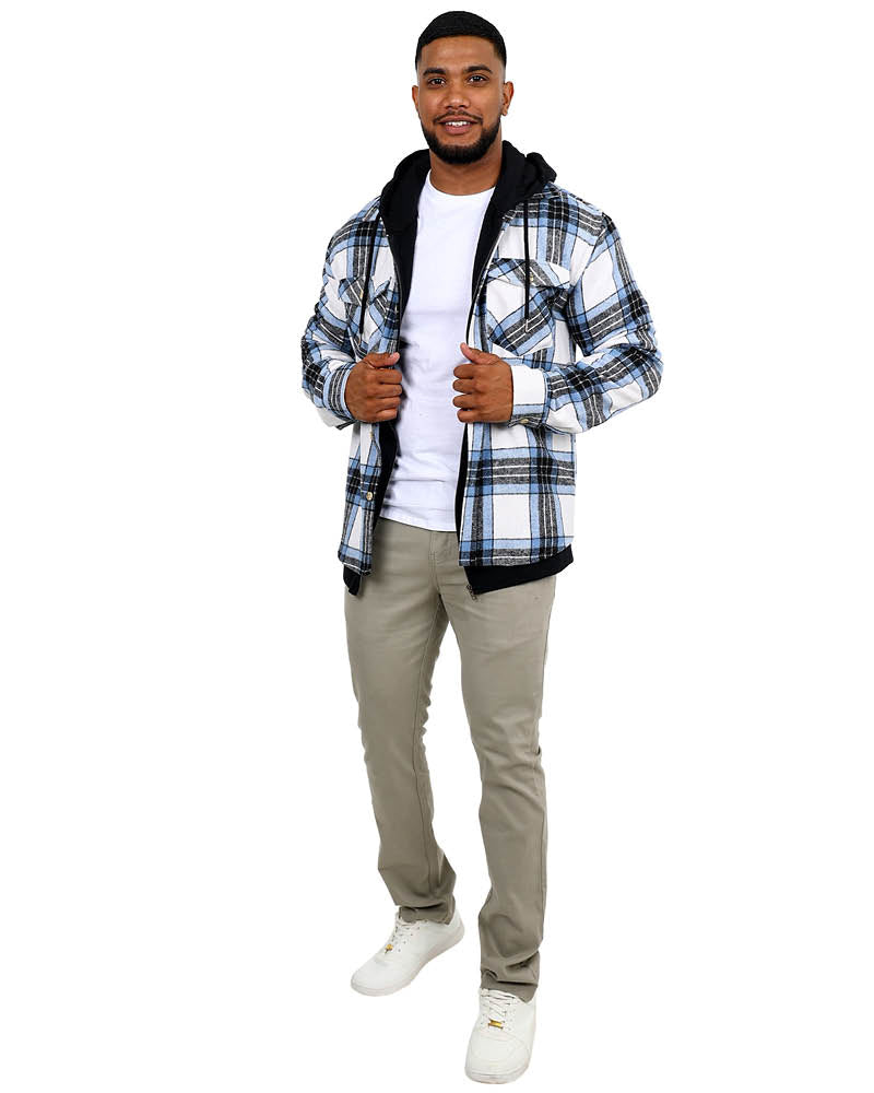 Stone Check Flannel Shacket