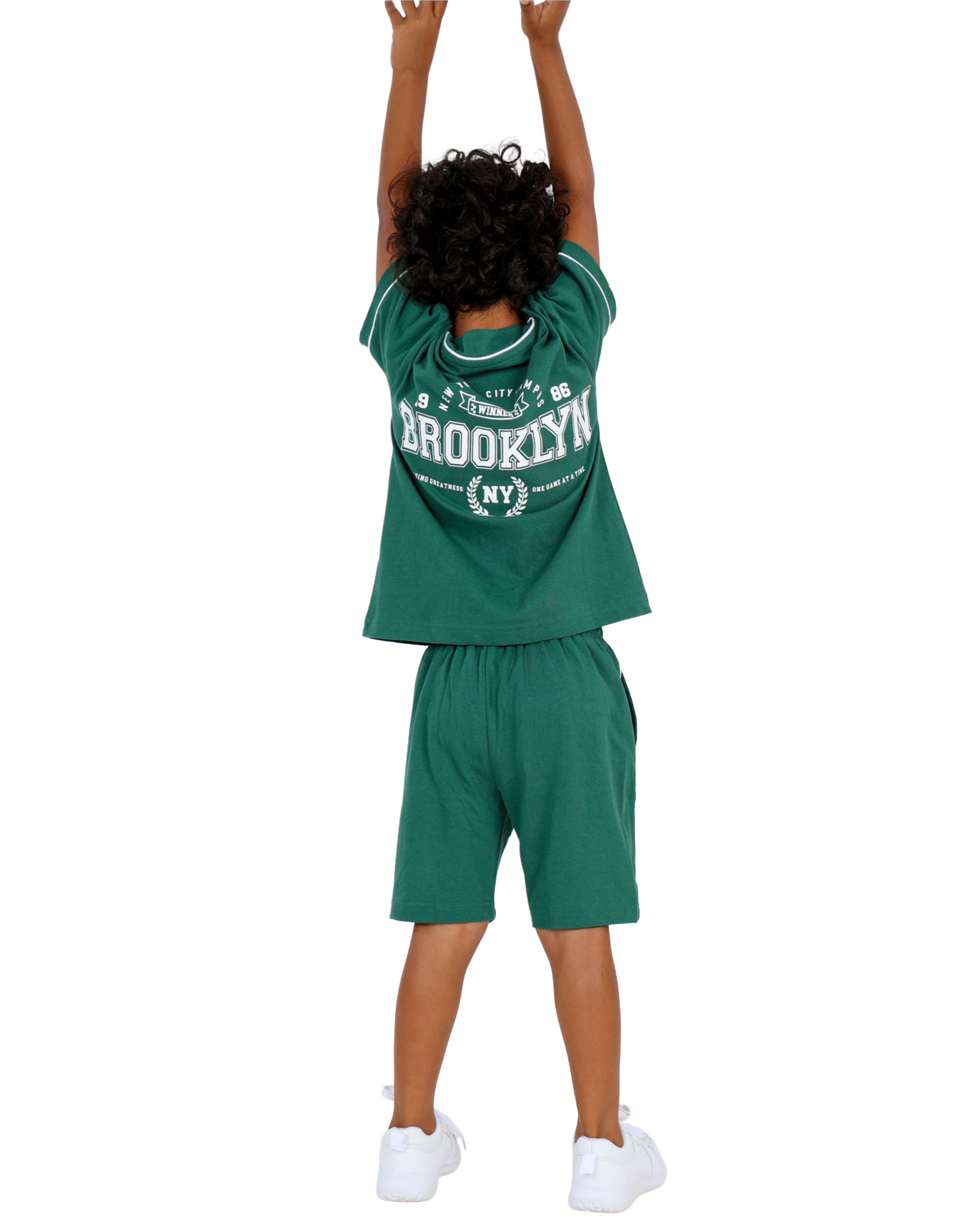 "Brooklyn" Graphic Varsity Shorts