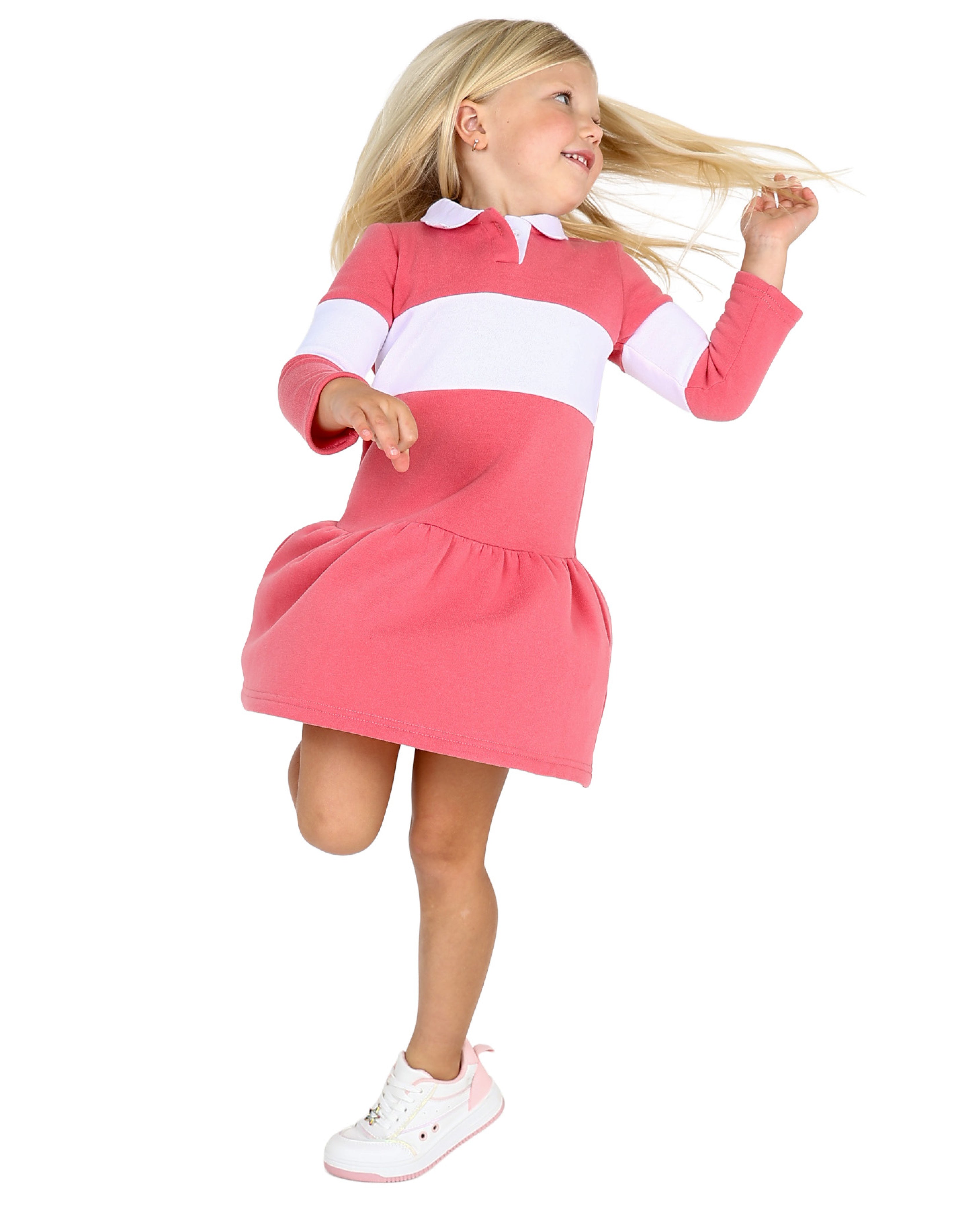 Long Sleeve Collared Mini Dress