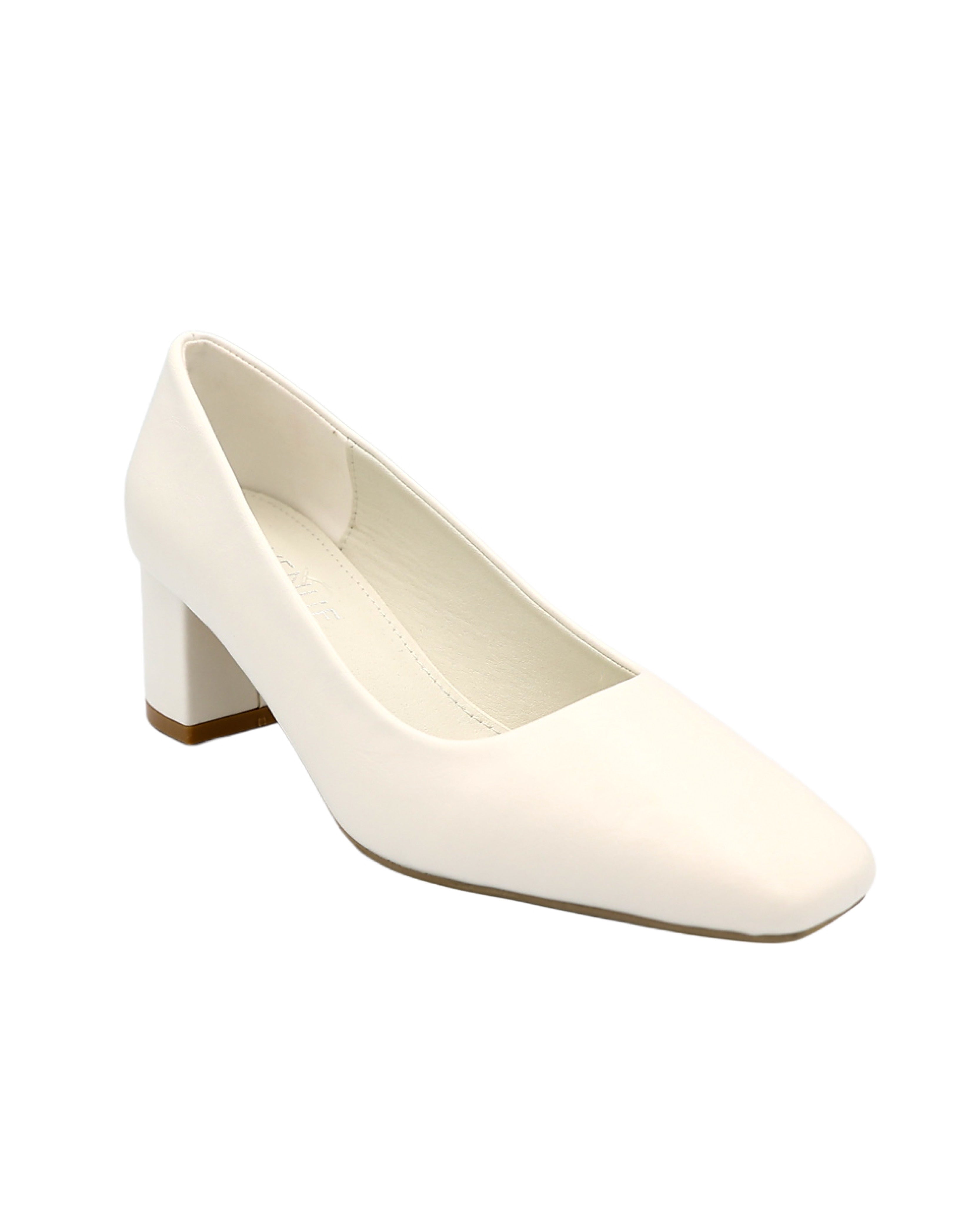 White Classic Court Shoe