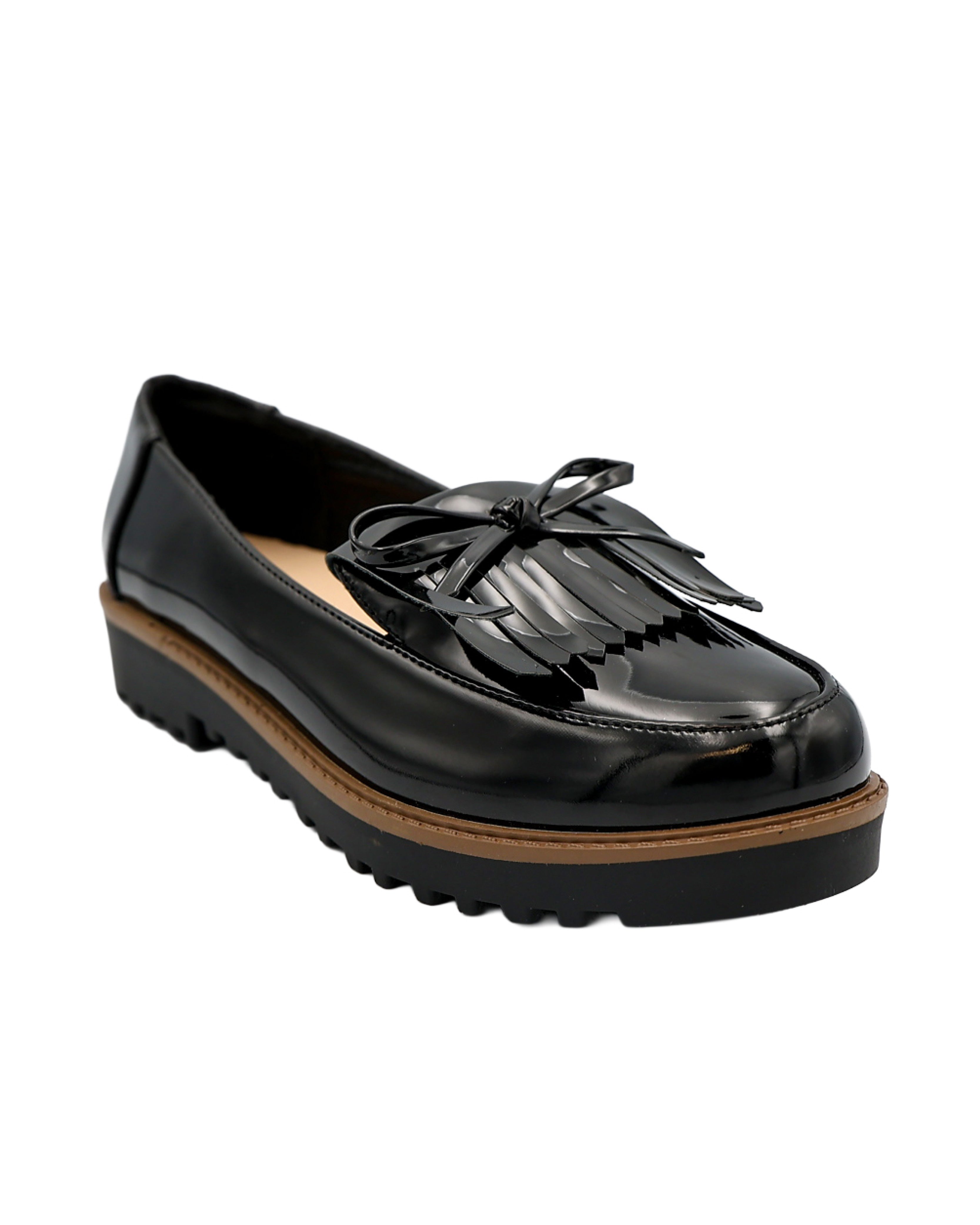 Fringed Bow Boyfriend Shoe