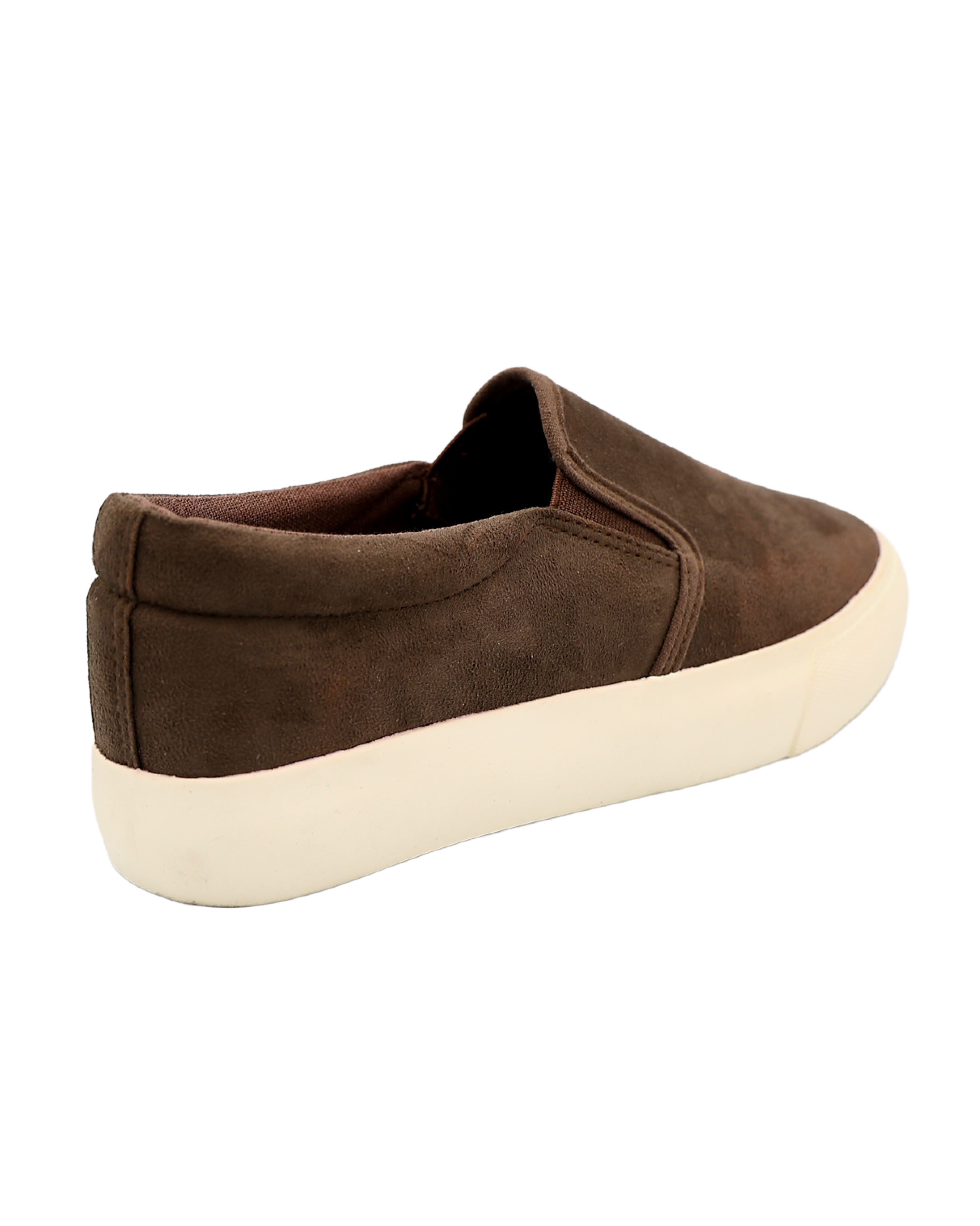 Brown Gusset Slip-On Sneaker