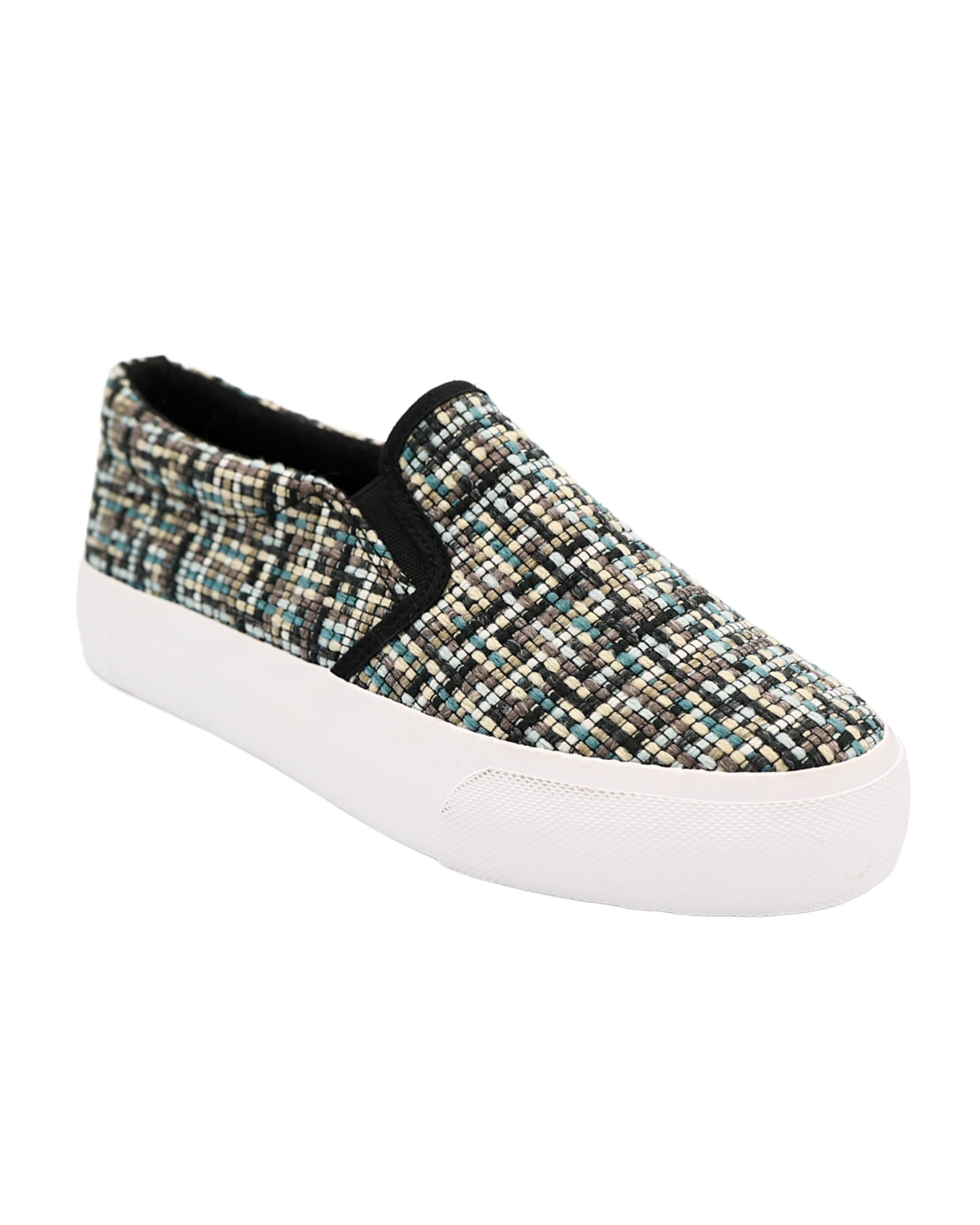 Grey Gusset Slip-On Sneaker