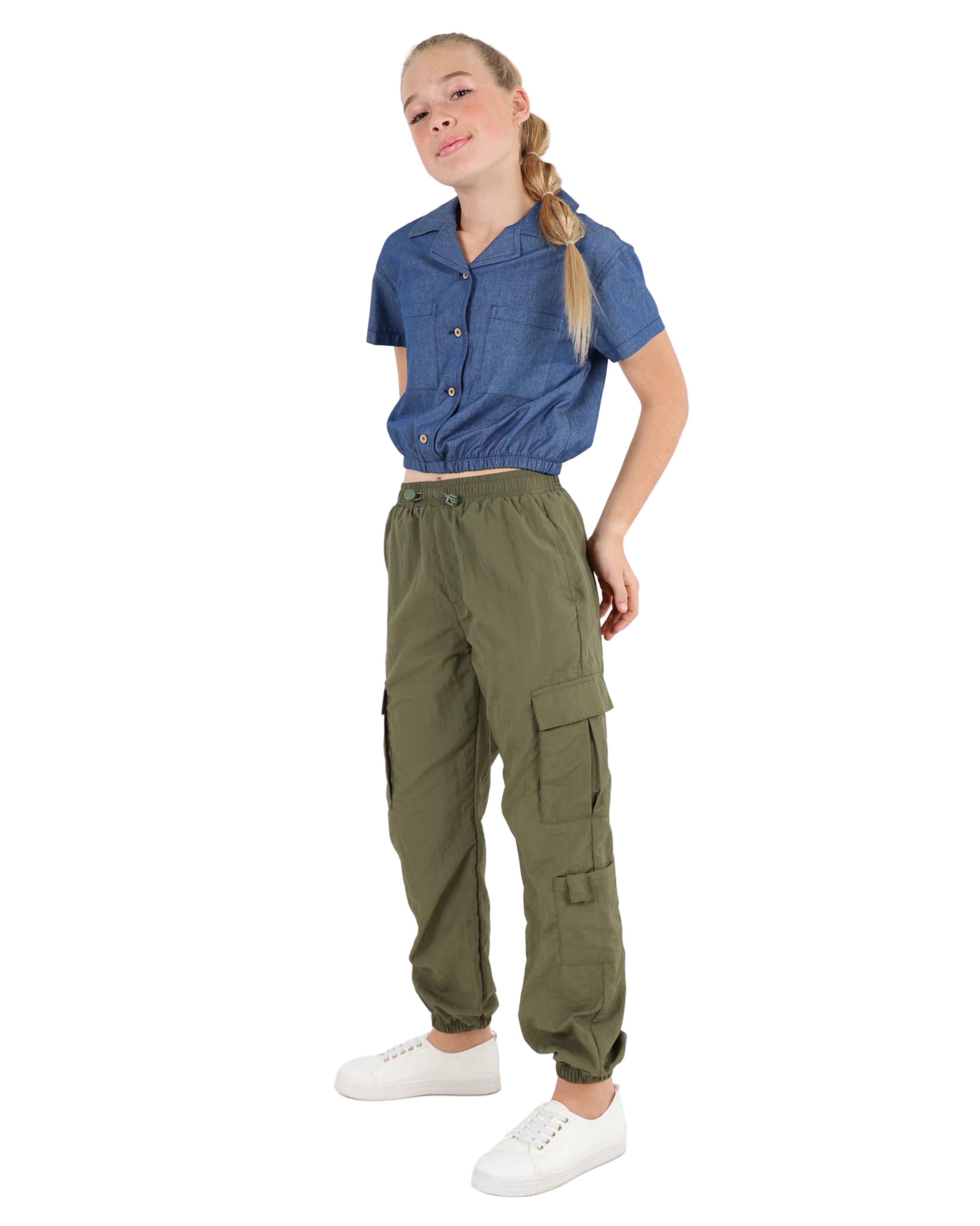 Olive Cargo Joggers
