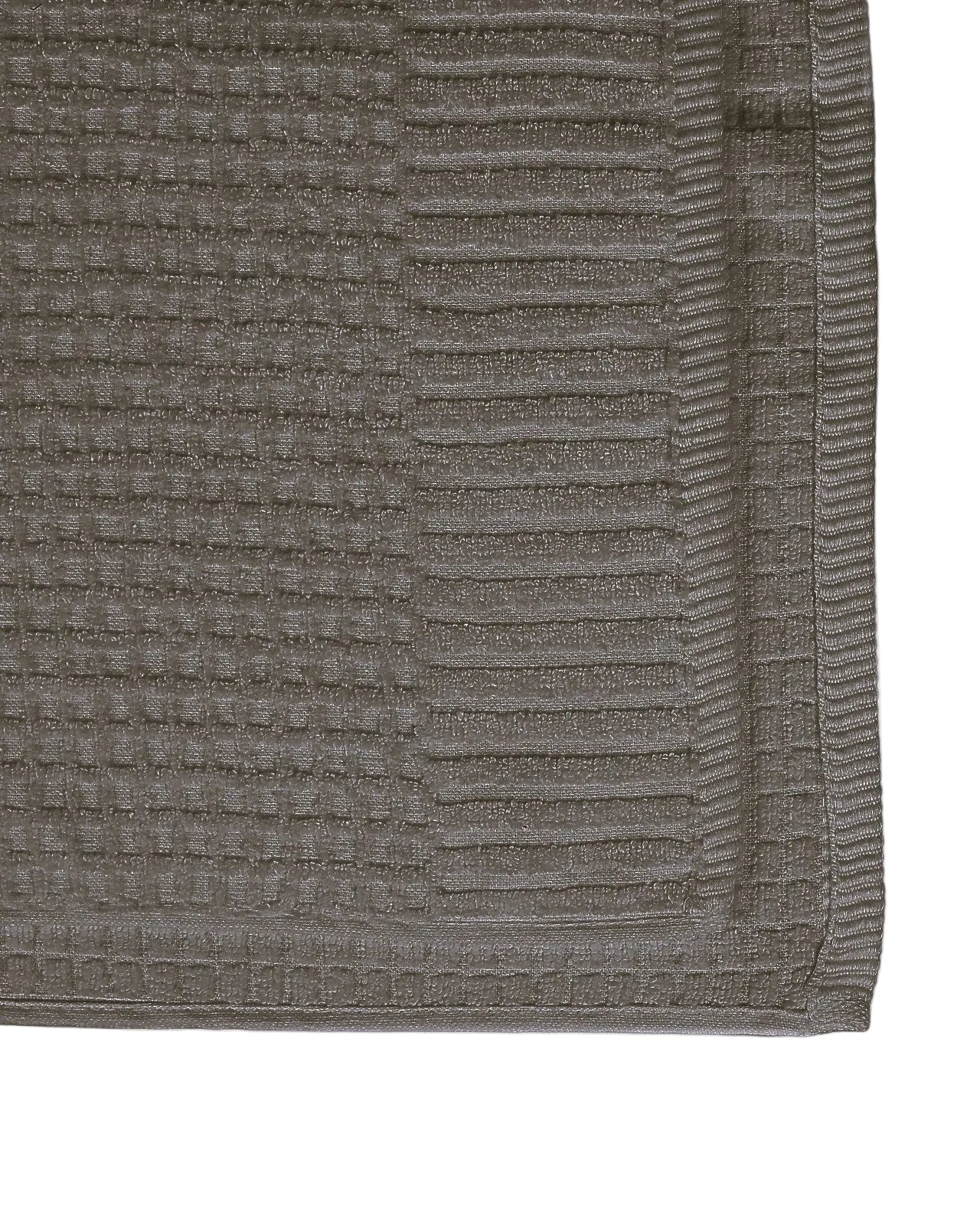 Charcoal Waffle Cotton Bath Towel