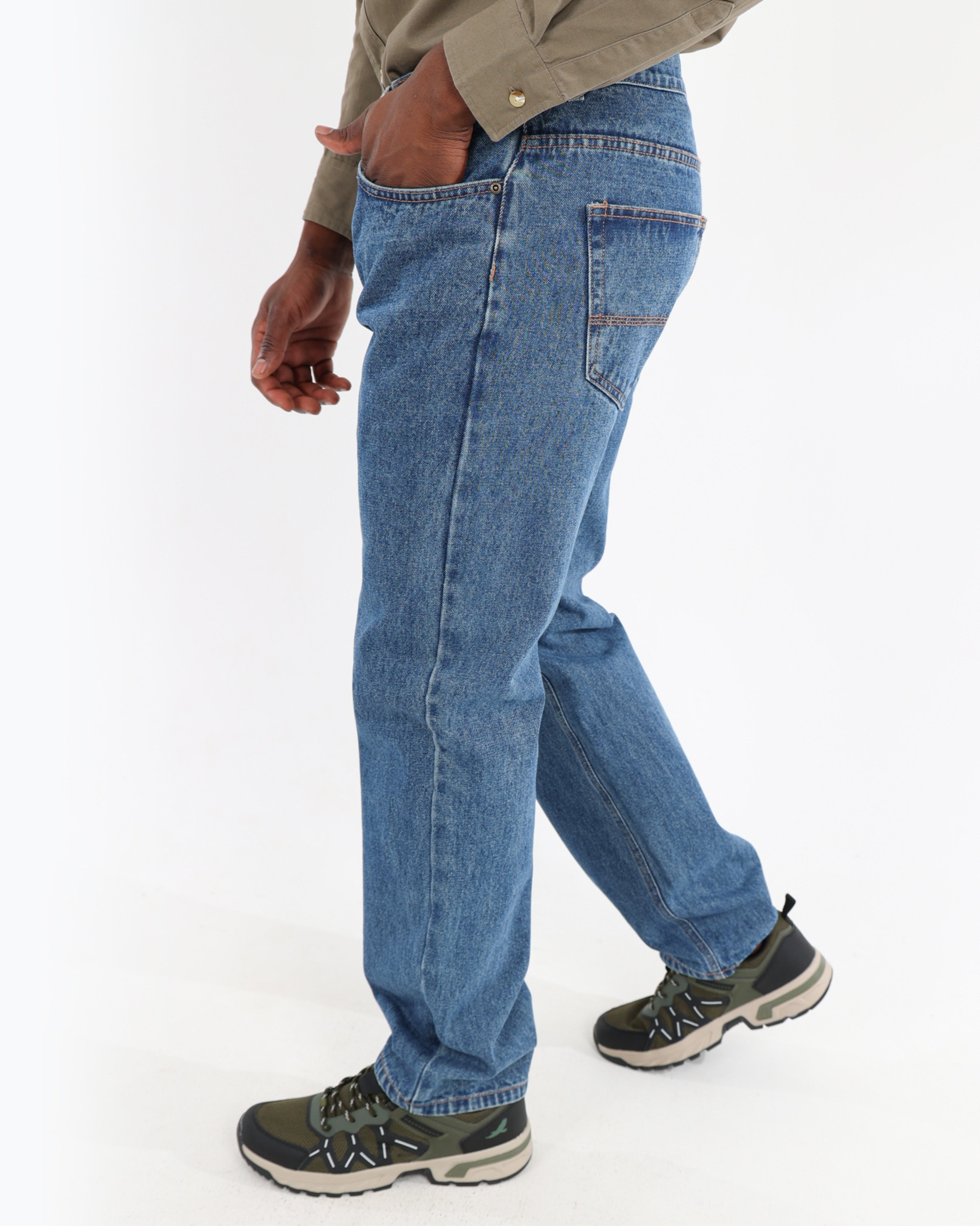 Okavango Regular Fit Stonewash Denim Jeans