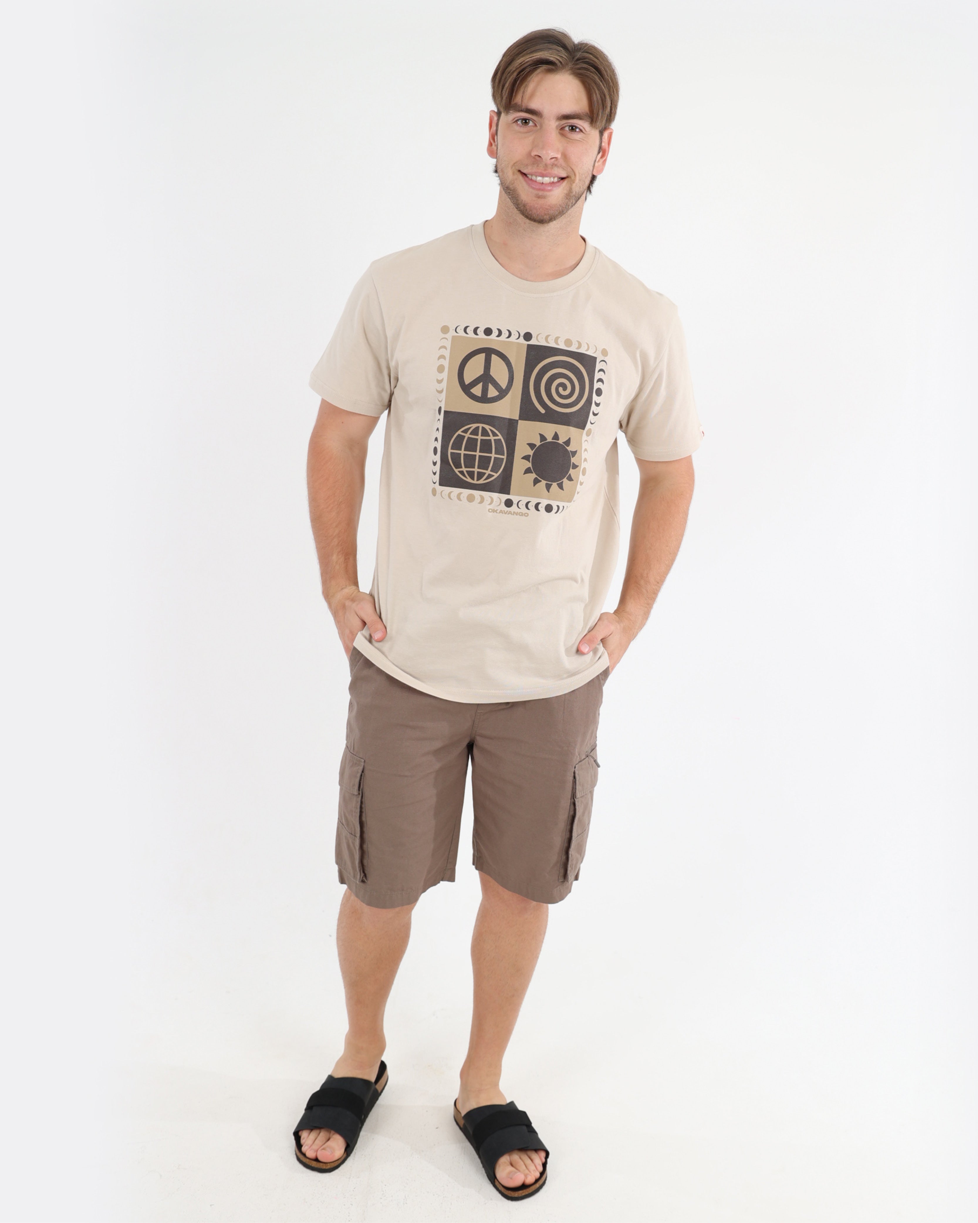 Okavango Short Sleeve Taupe Trailblazer T-Shirt