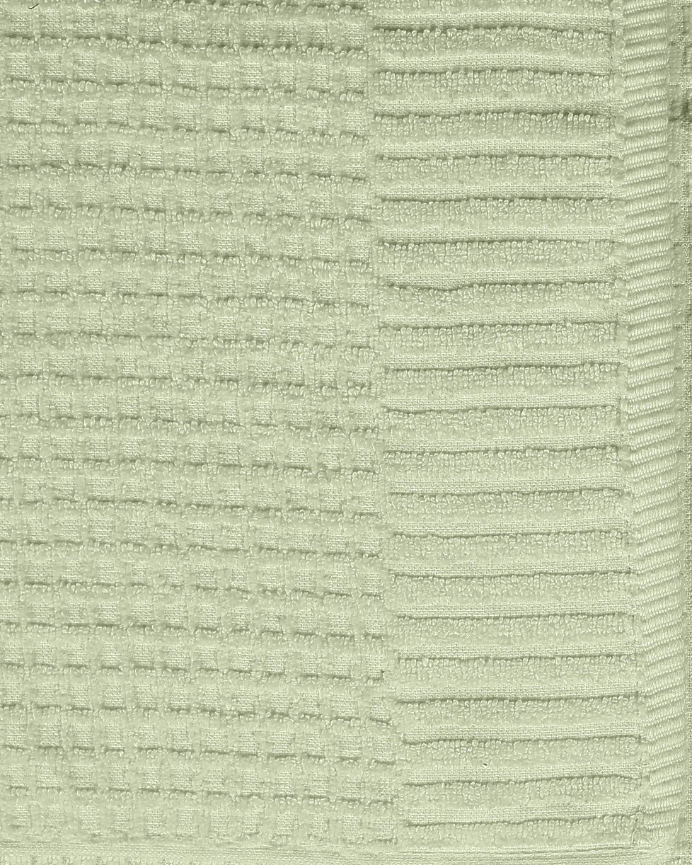 Sage Waffle Cotton Hand Towel