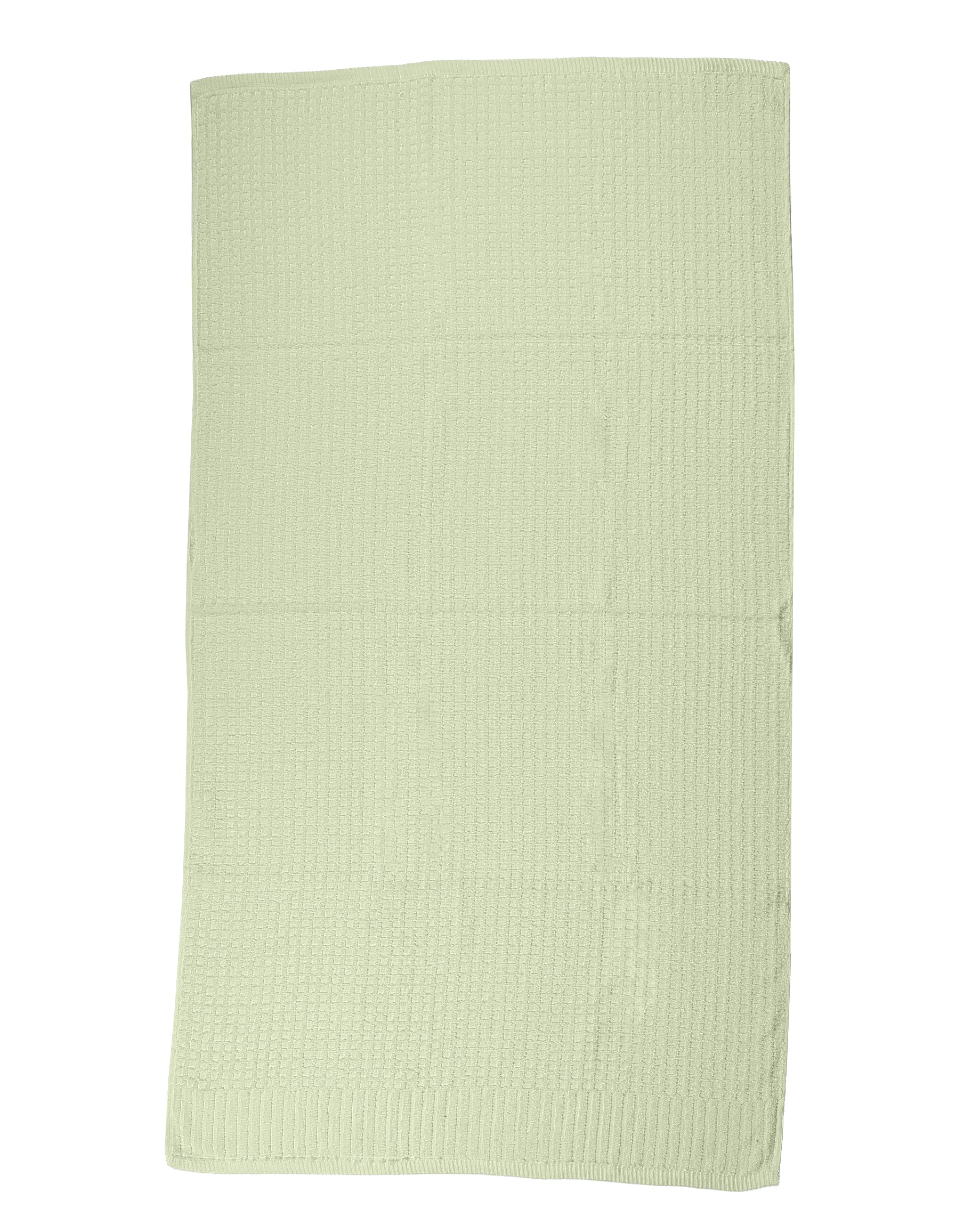 Sage Waffle Cotton Guest Towel