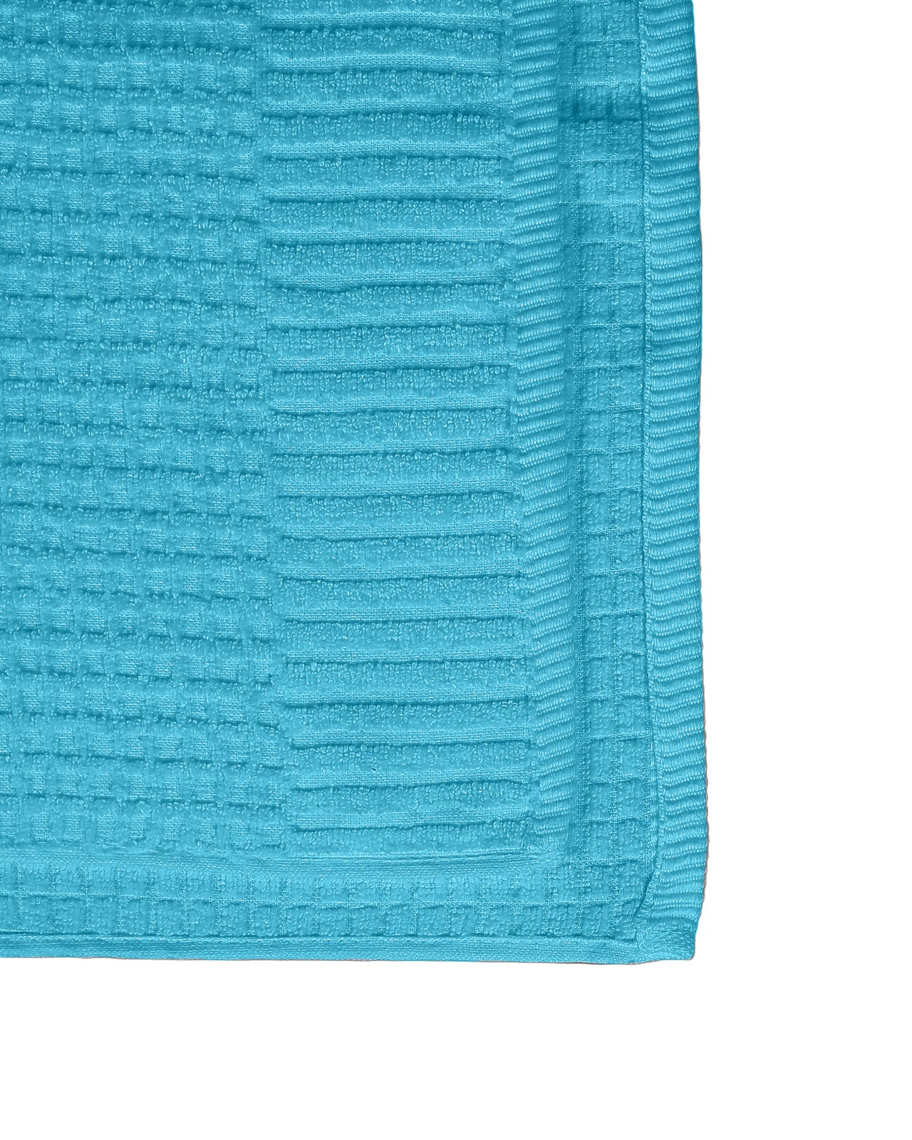 Teal Waffle Cotton Bath Sheet