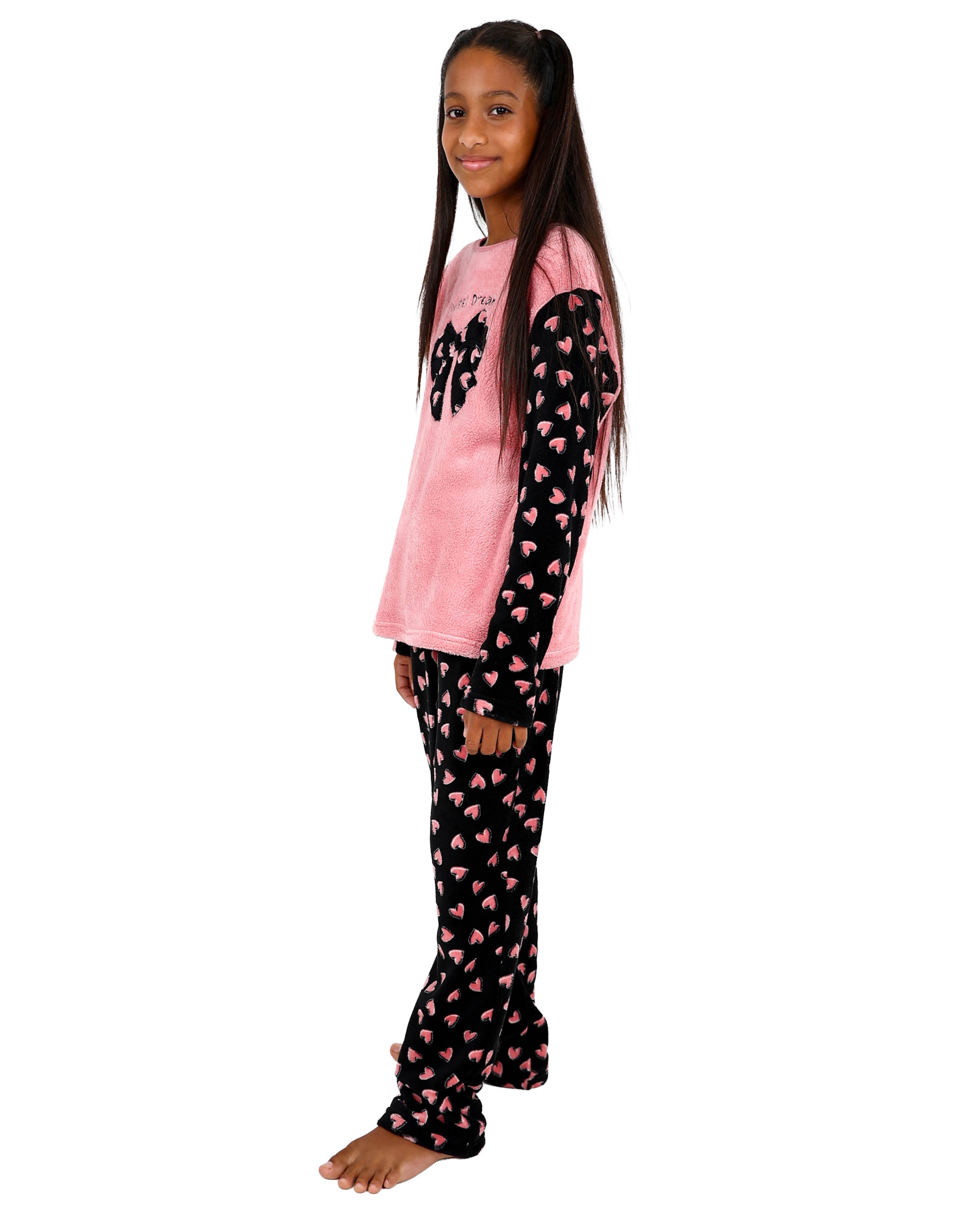 Long Sleeve Bow Print Pyjama Pants Set