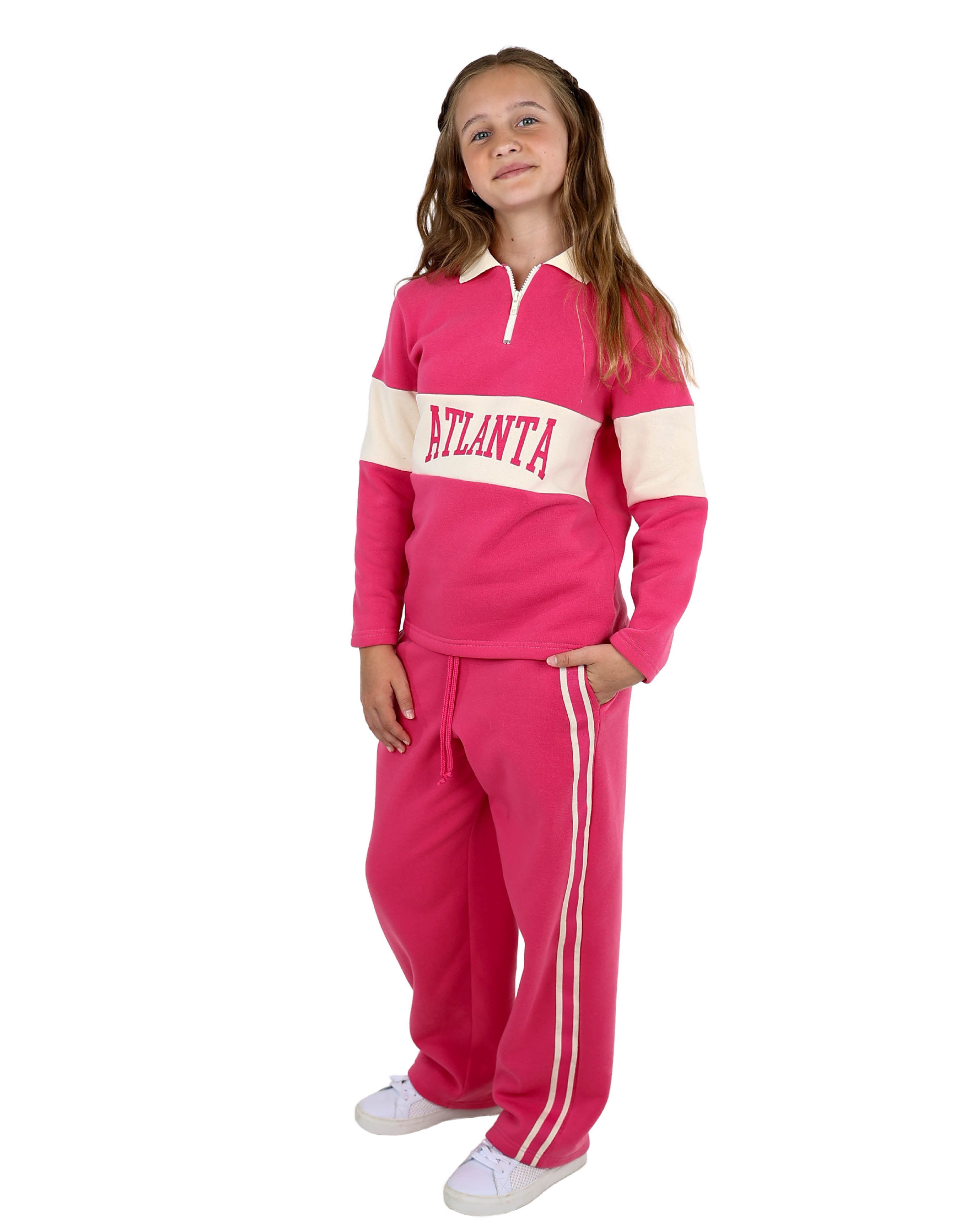 Cerise Wide Leg Active Pants