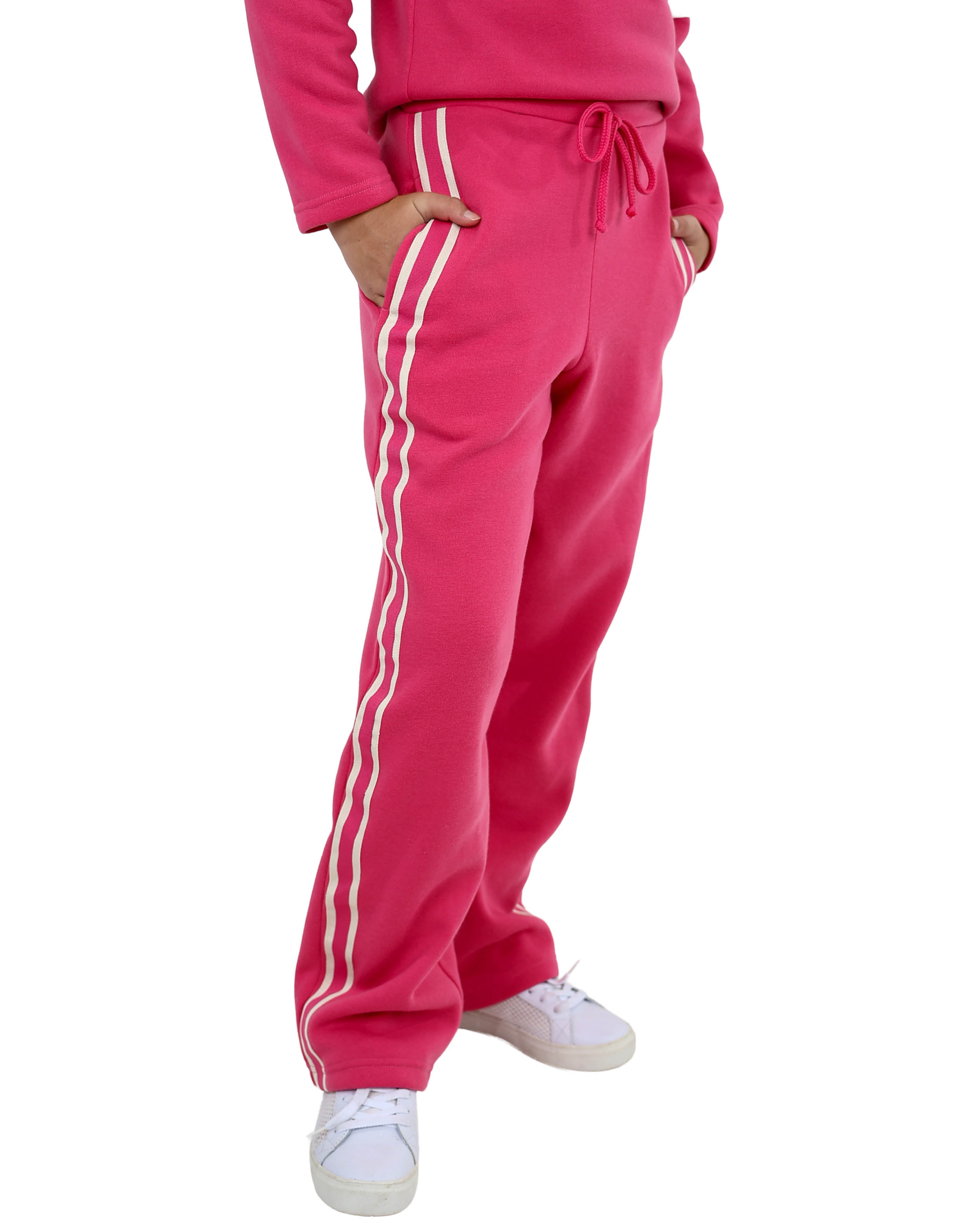 Cerise Wide Leg Active Pants