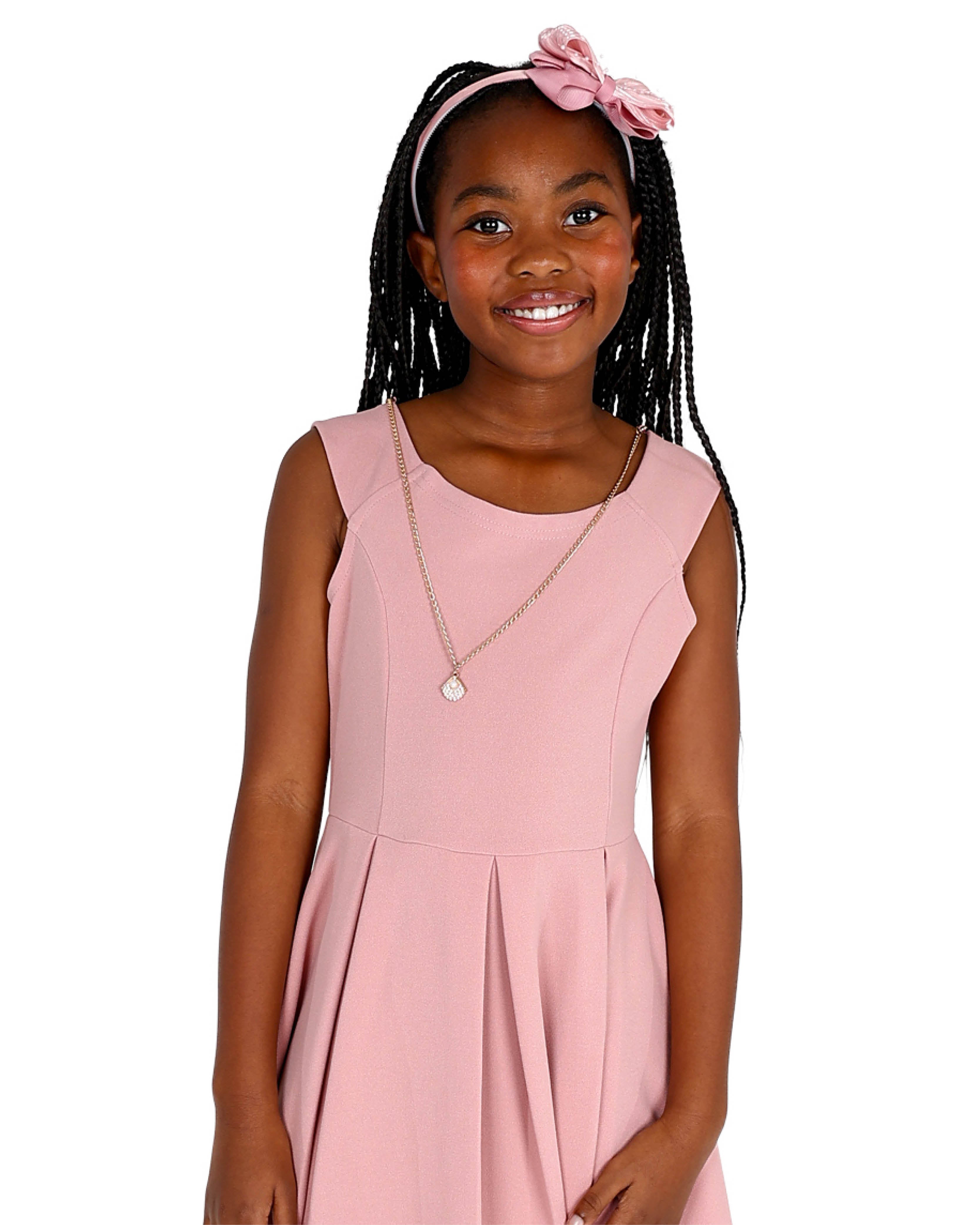 Sleeveless Pleated High-Low Party Dress