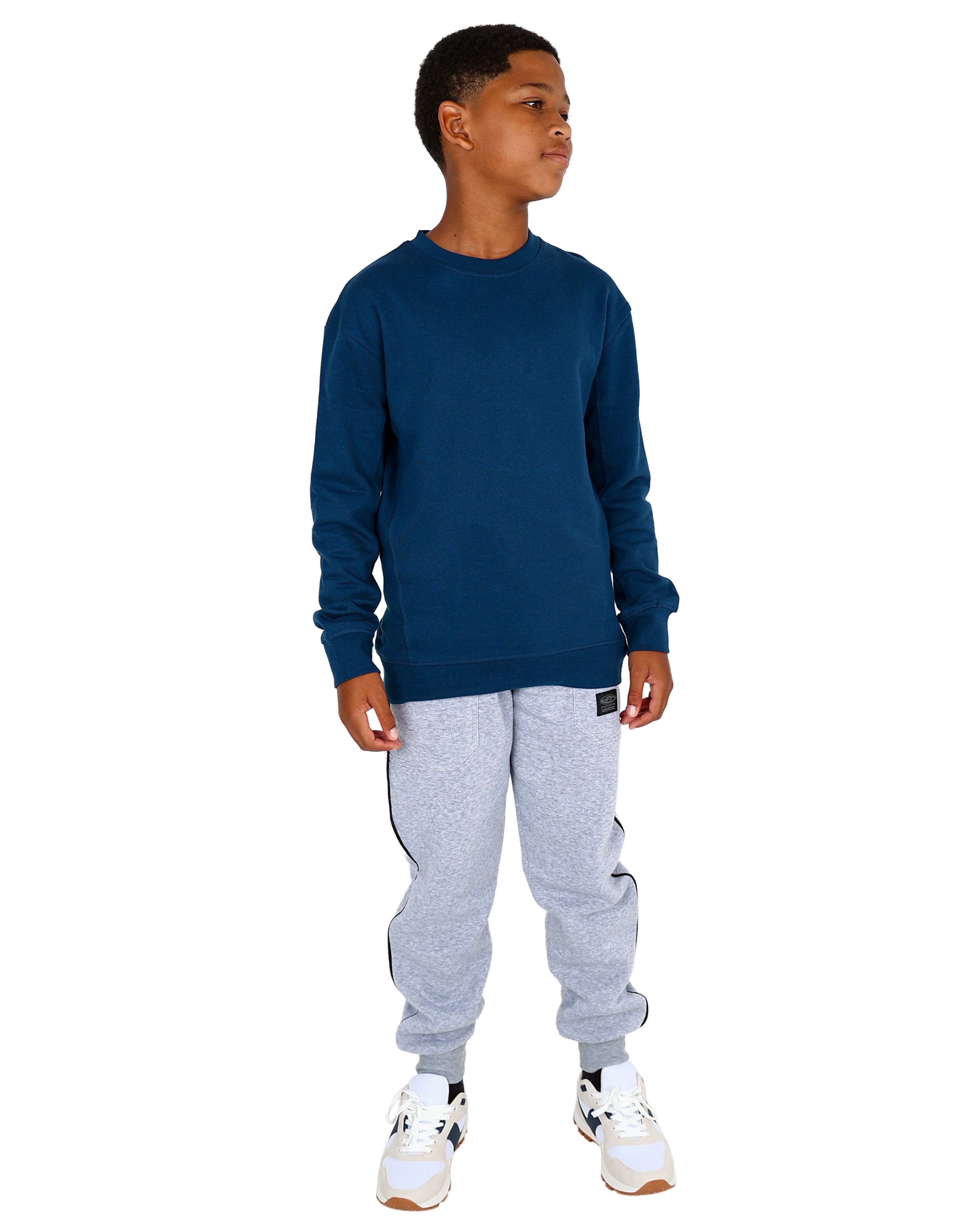 Blue Brushed Fleece Sweatshirt