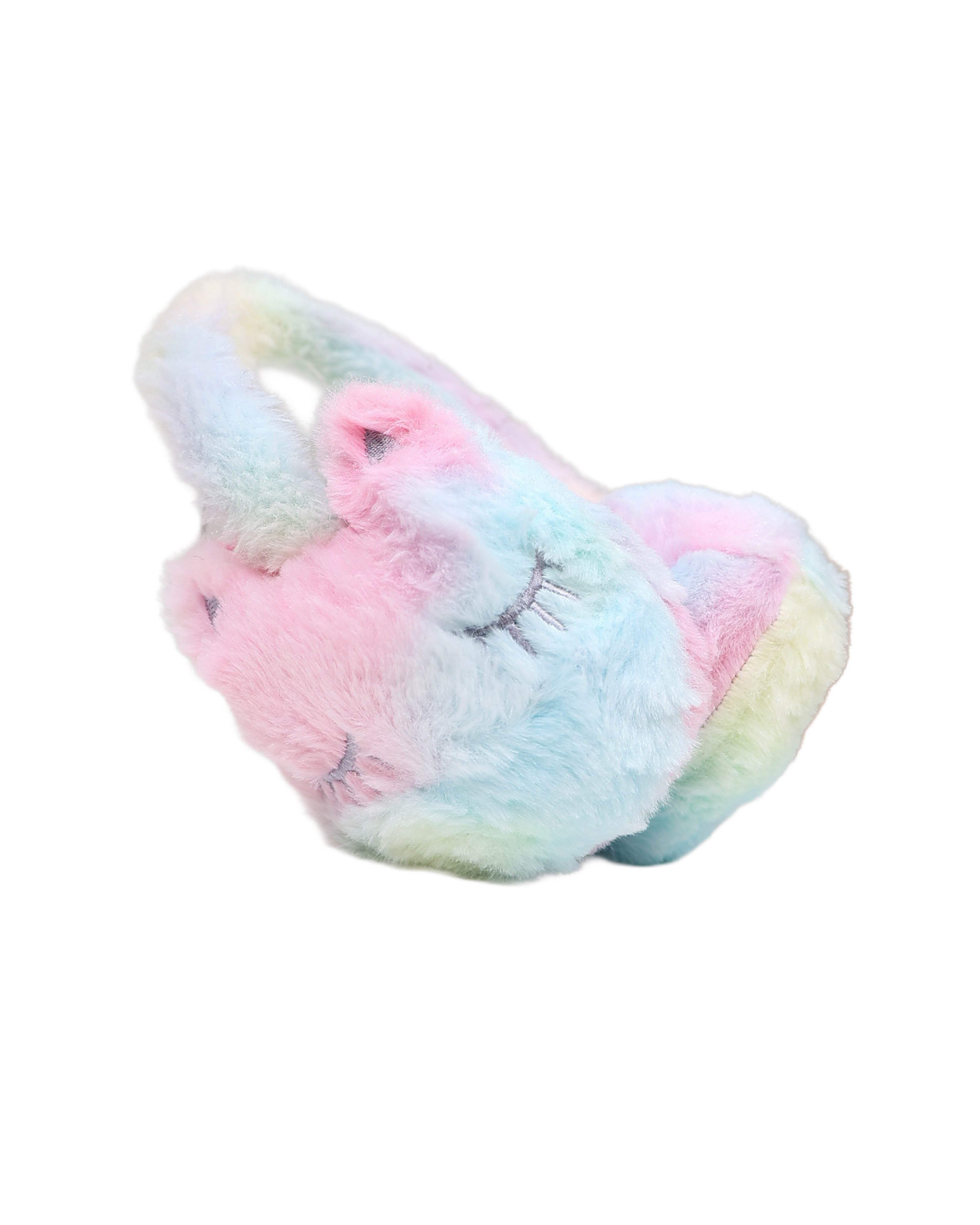 Rainbow Plush Cat Earmuff