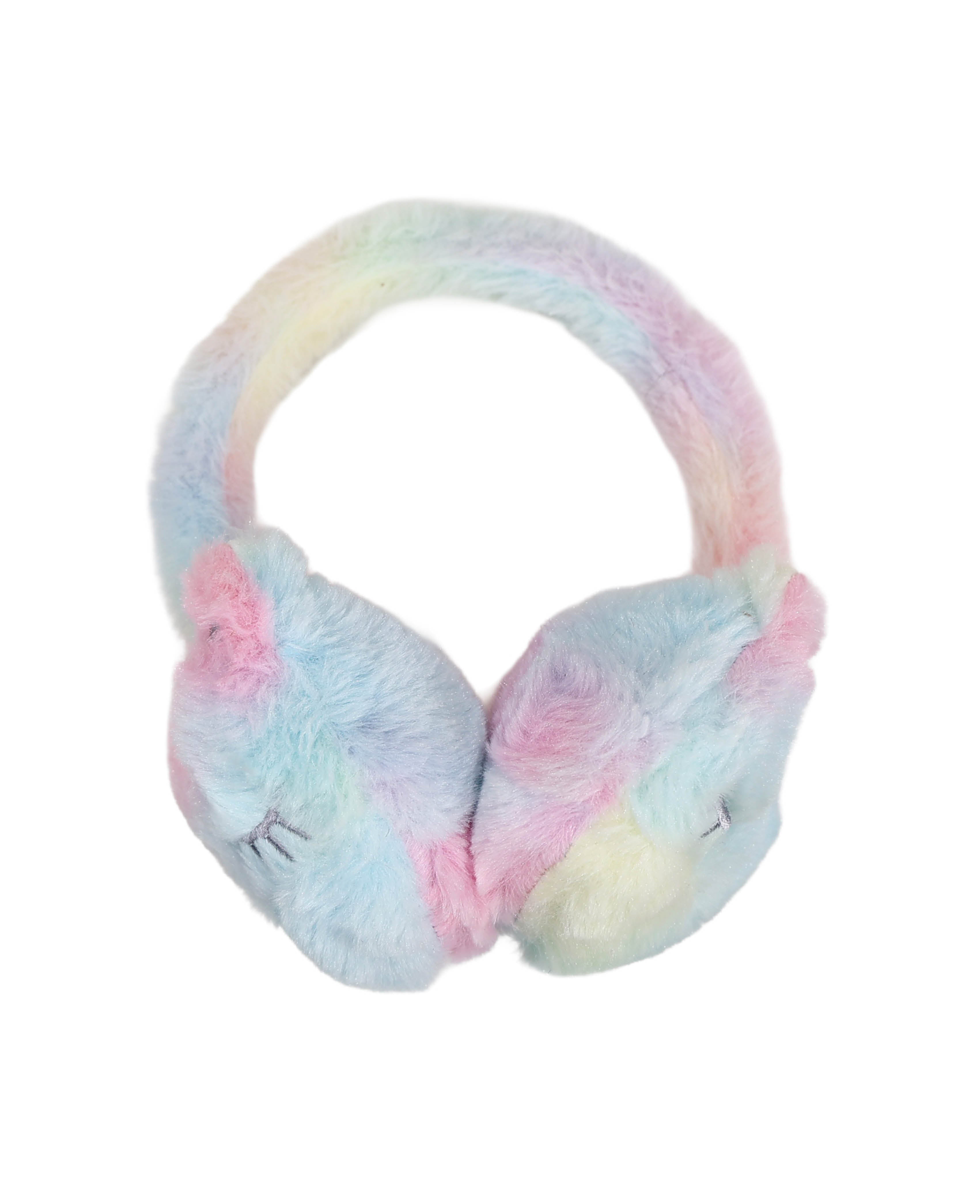 Rainbow Plush Cat Earmuff