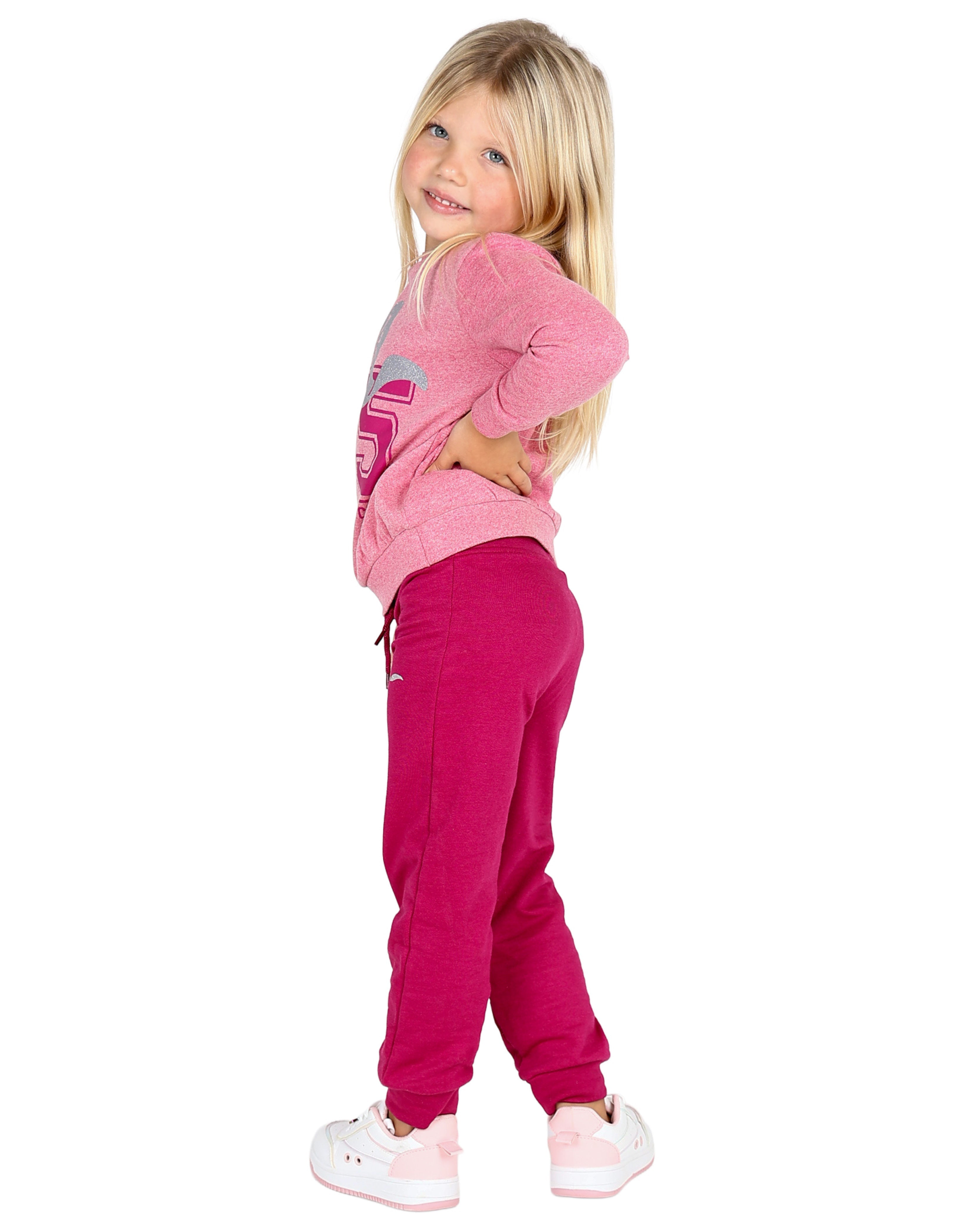 2 Pack Cute Girl Graphic Print Active Pants