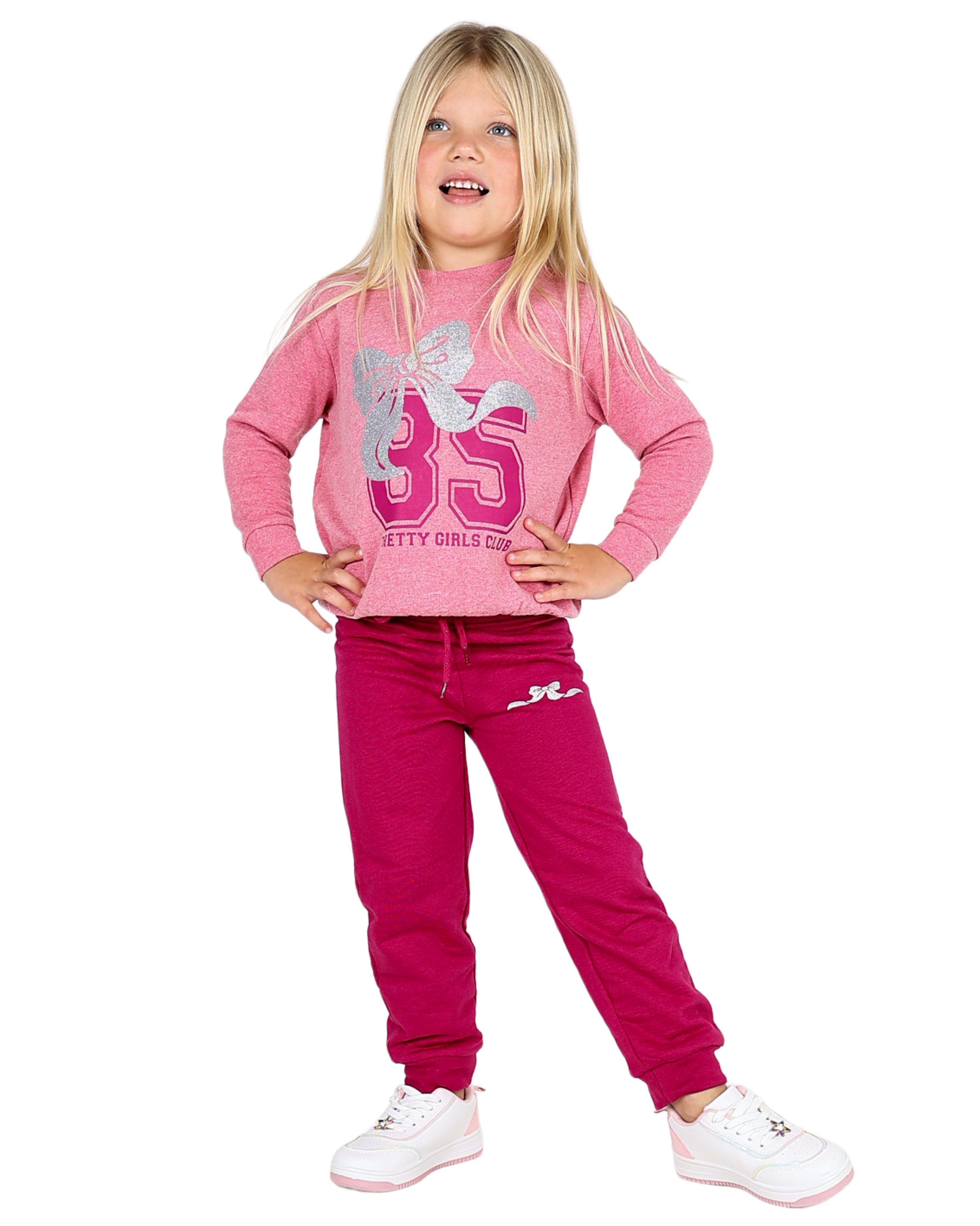 2 Pack Cute Girl Graphic Print Active Pants
