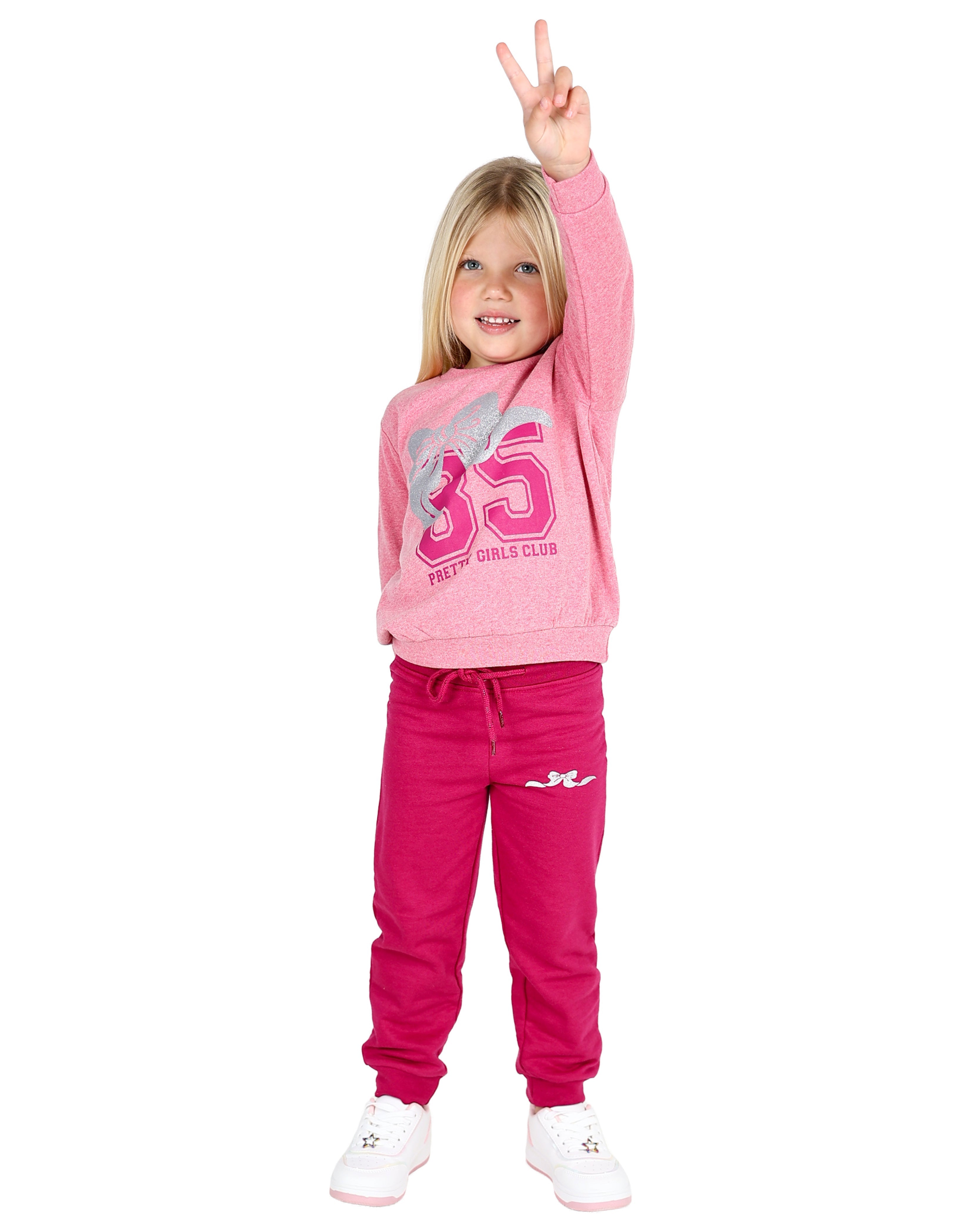 2 Pack Cute Girl Graphic Print Active Pants