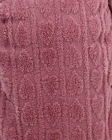 Pink Heart Embossed Hooded Gown