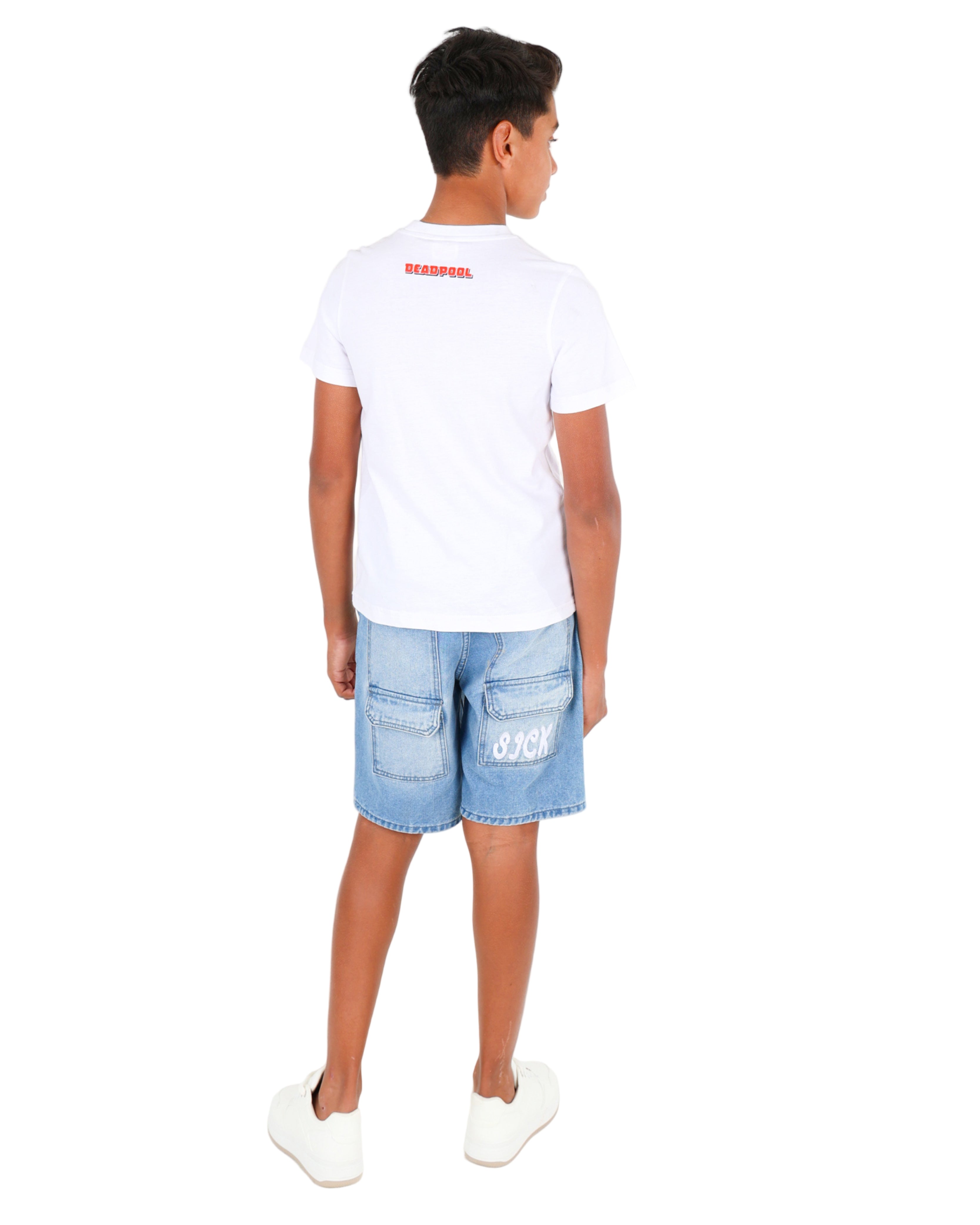Medium Indigo Relaxed Skater Shorts