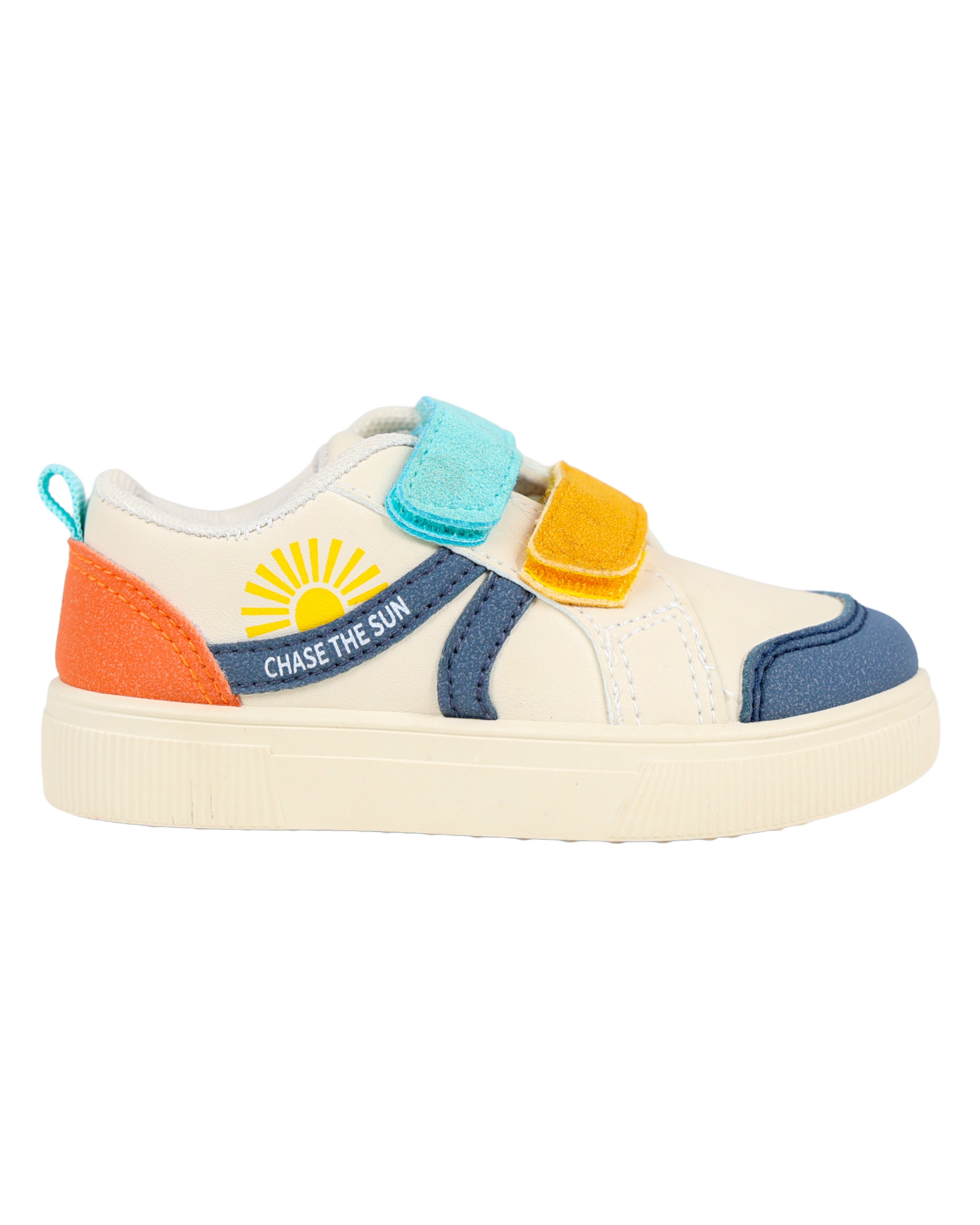 Boys Multi Colour Velcro Sneakers