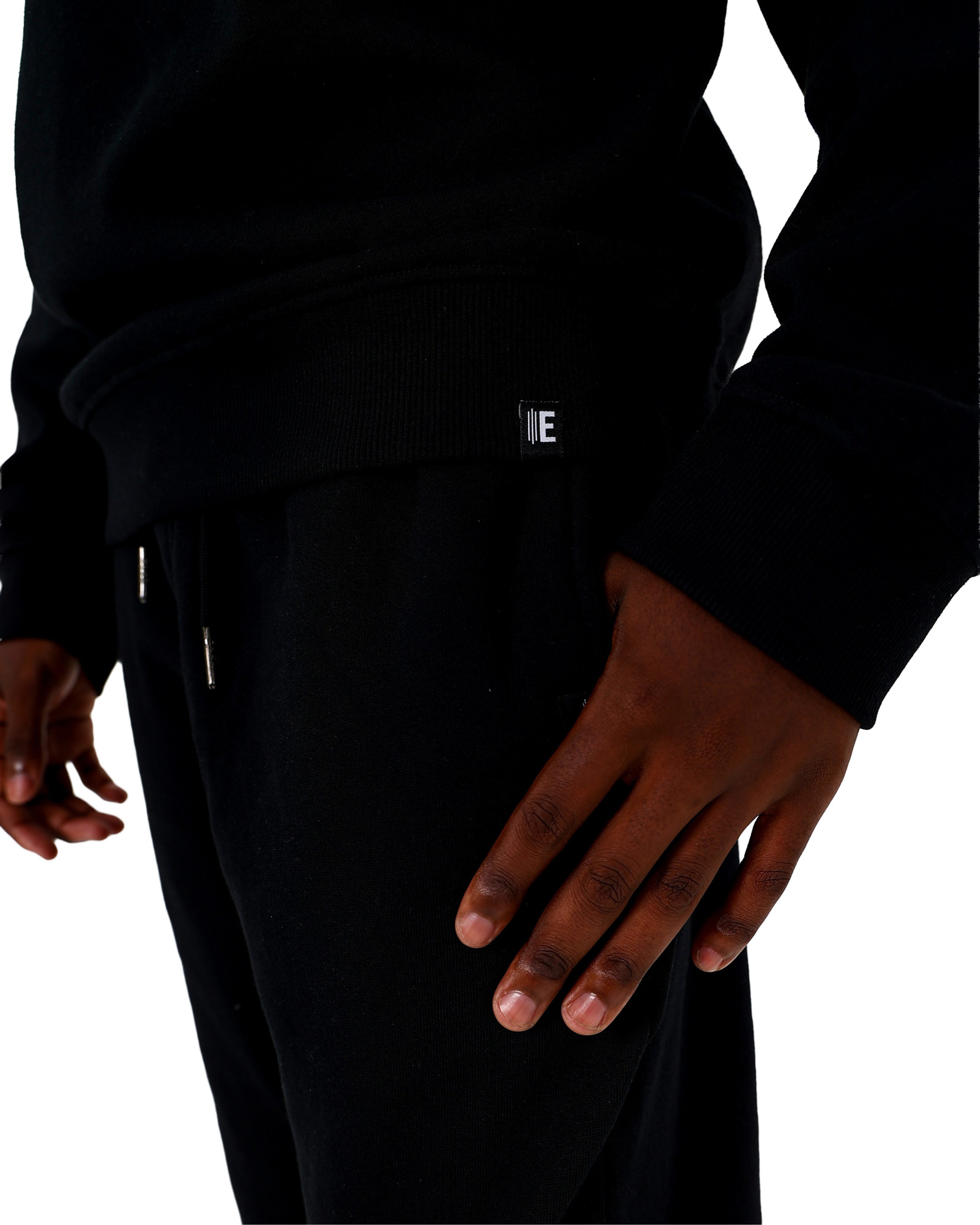 Classic Cotton Rich Black Track Pants