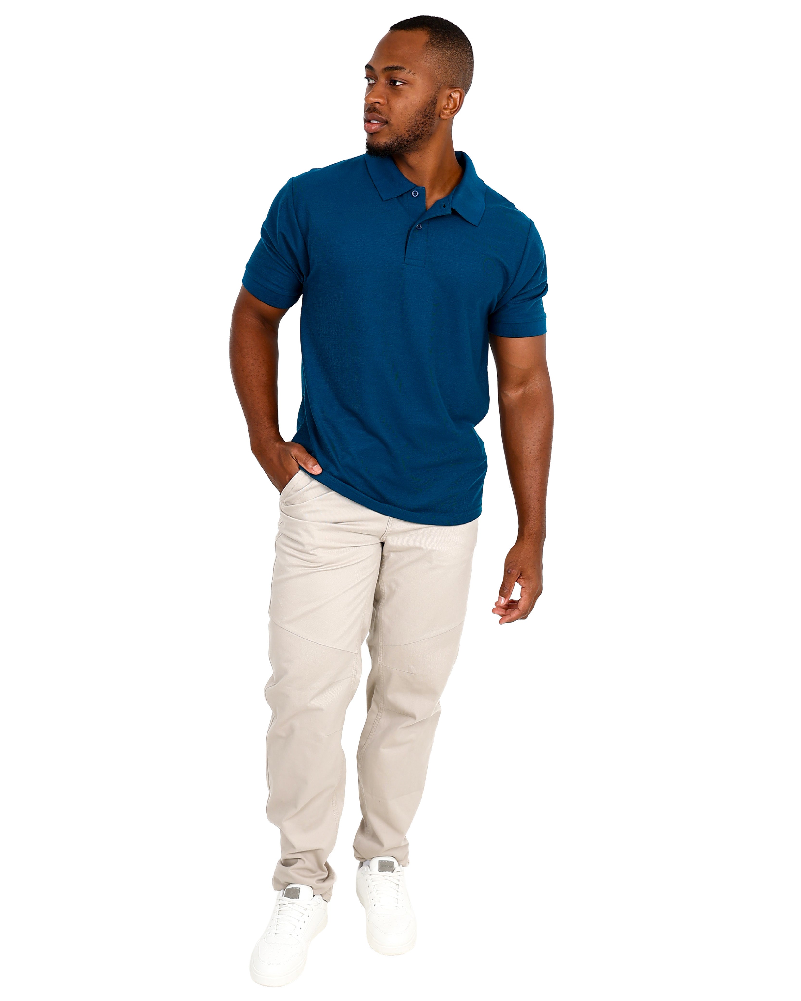 Straight Leg Stone Casual Cotton Pant