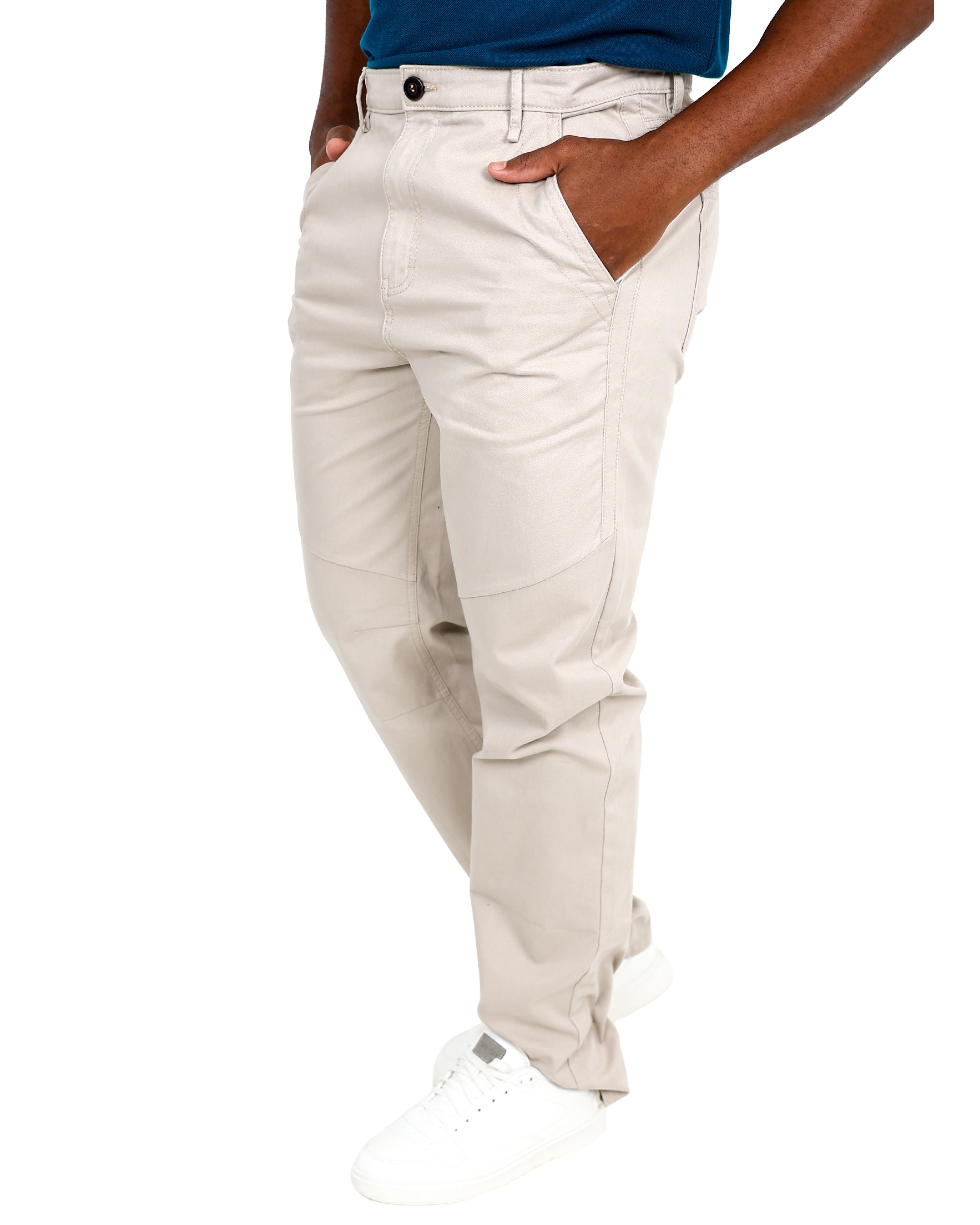 Straight Leg Stone Casual Cotton Pant