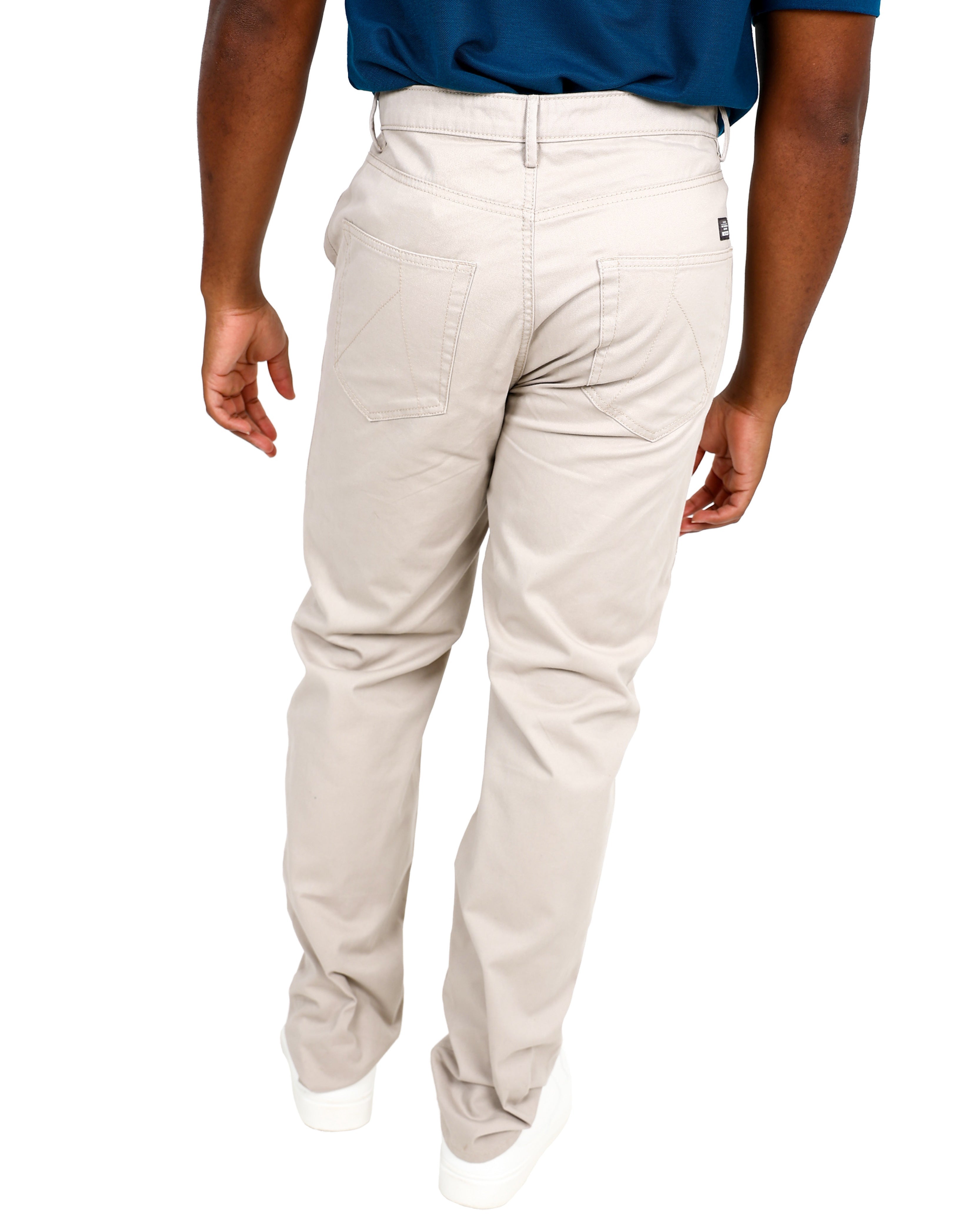Straight Leg Stone Casual Cotton Pant