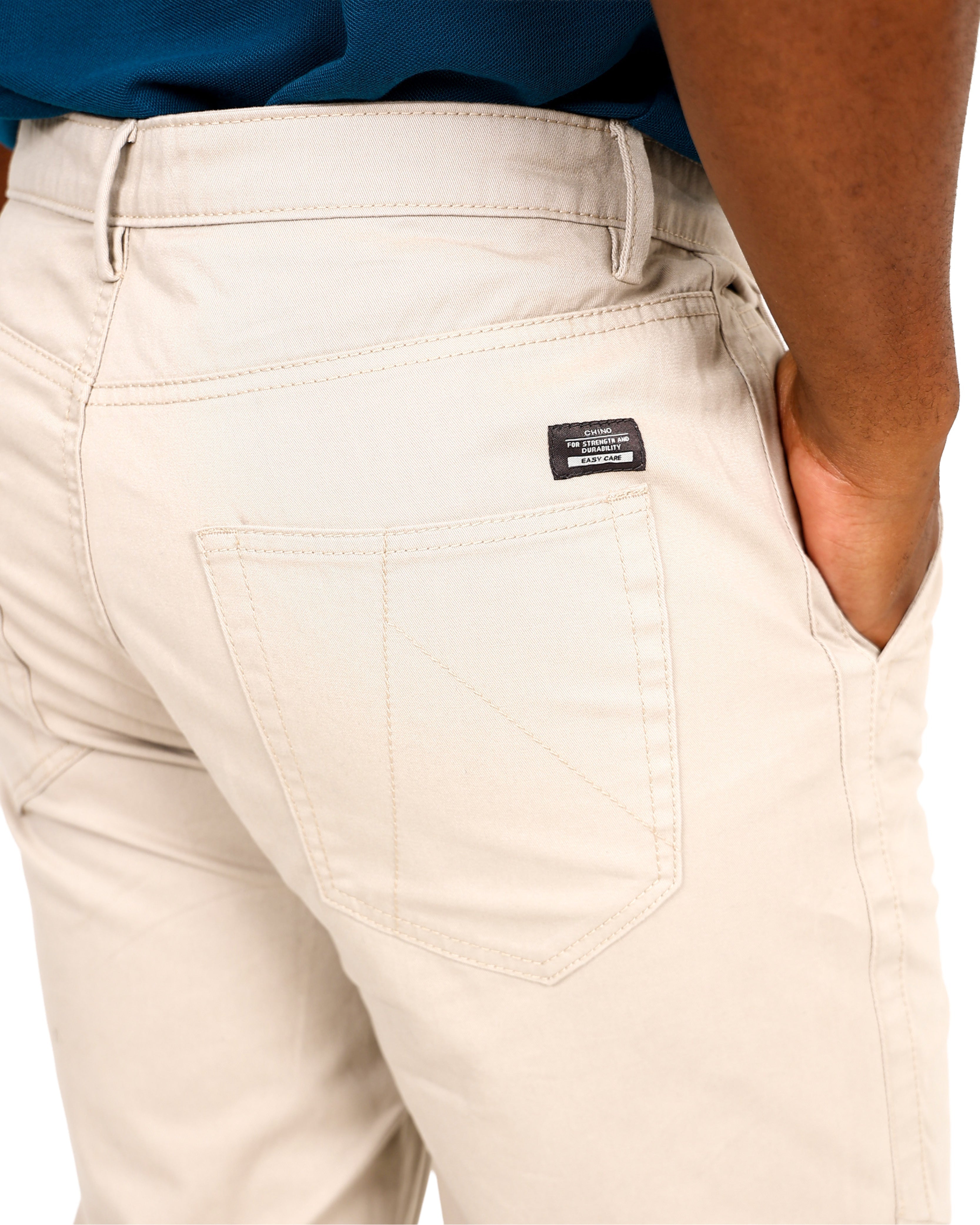 Straight Leg Stone Casual Cotton Pant