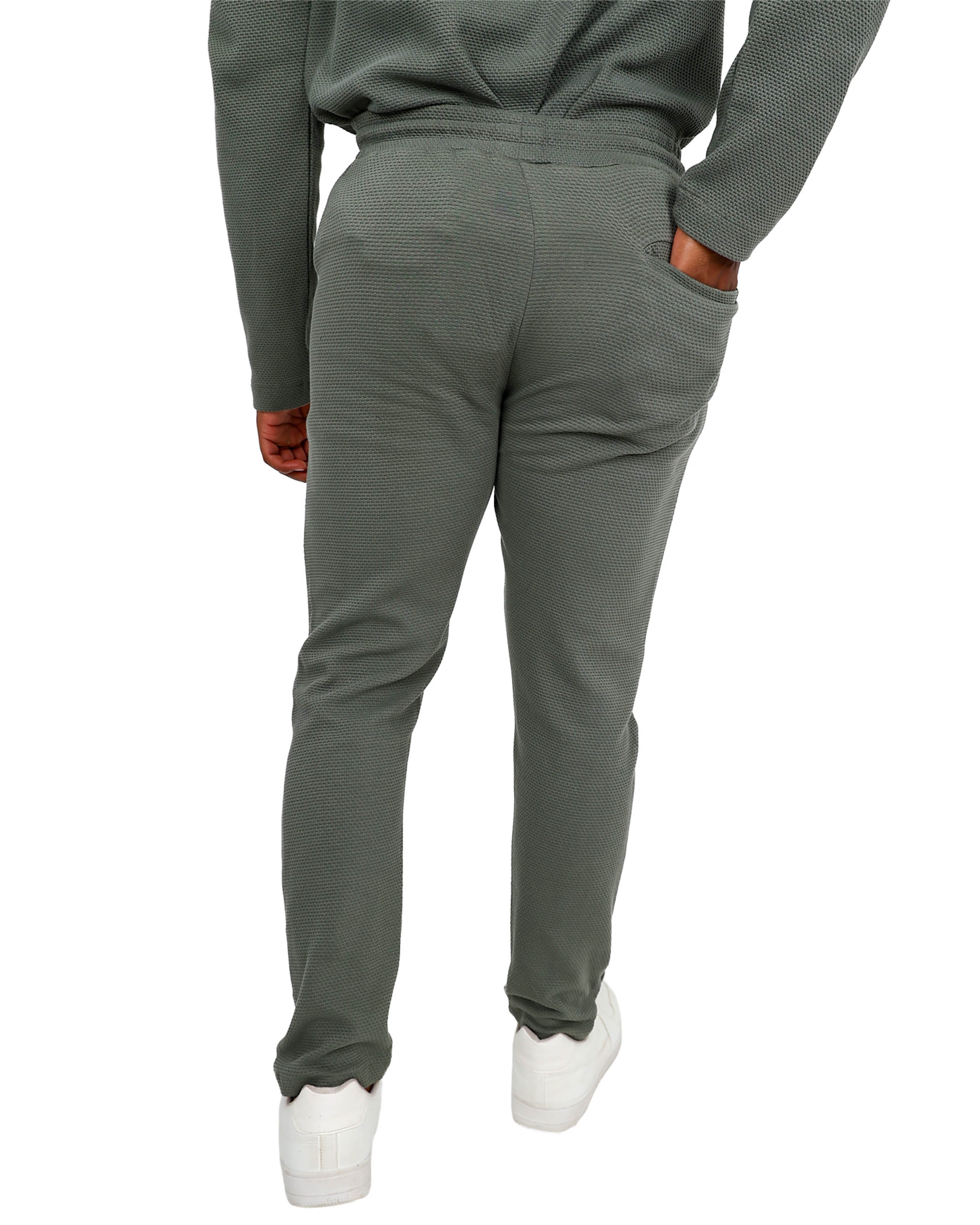 Fatigue Tapered Leg Basket Weave Cotton Active Pant