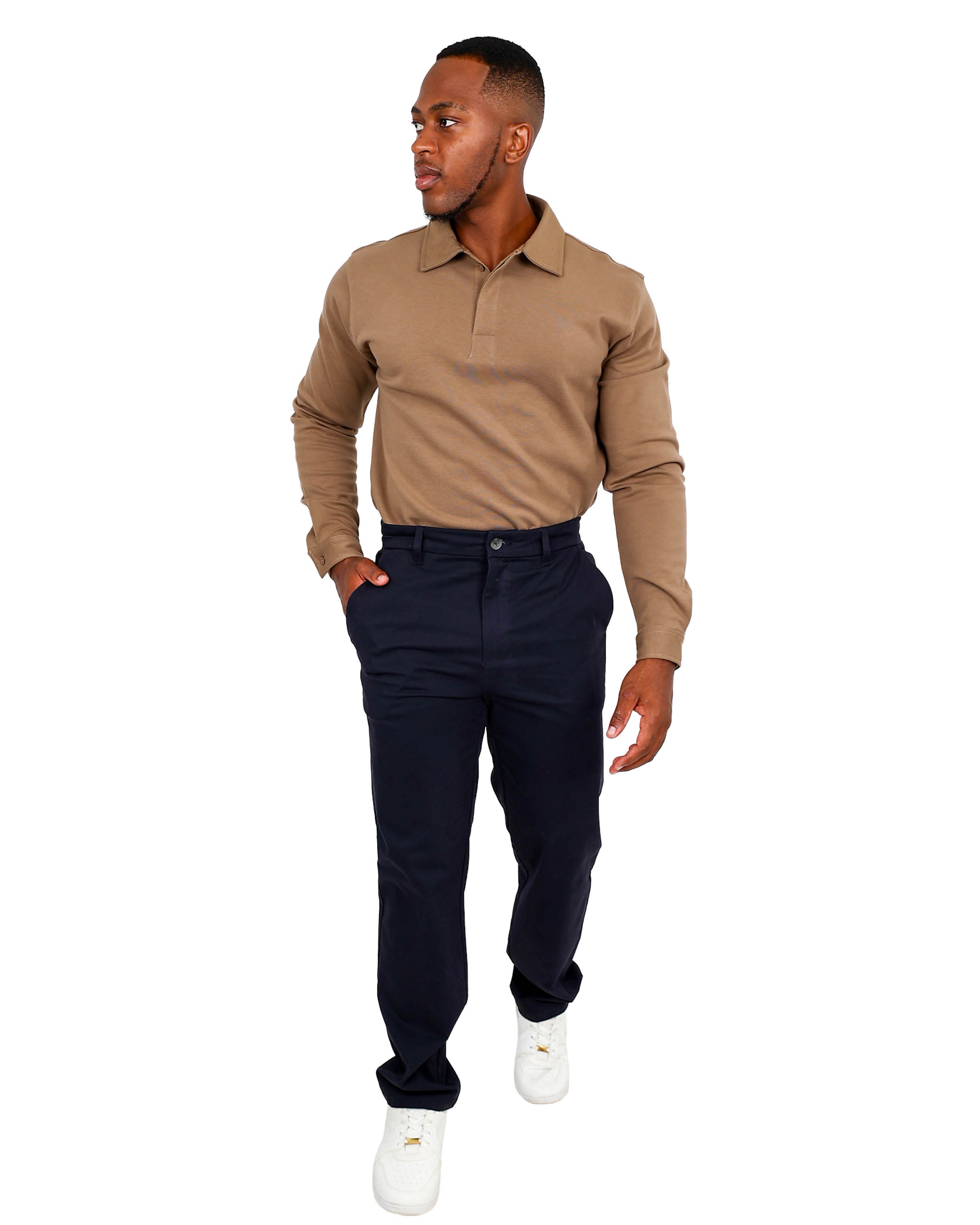Straight Leg Dark Navy Stretch Chino