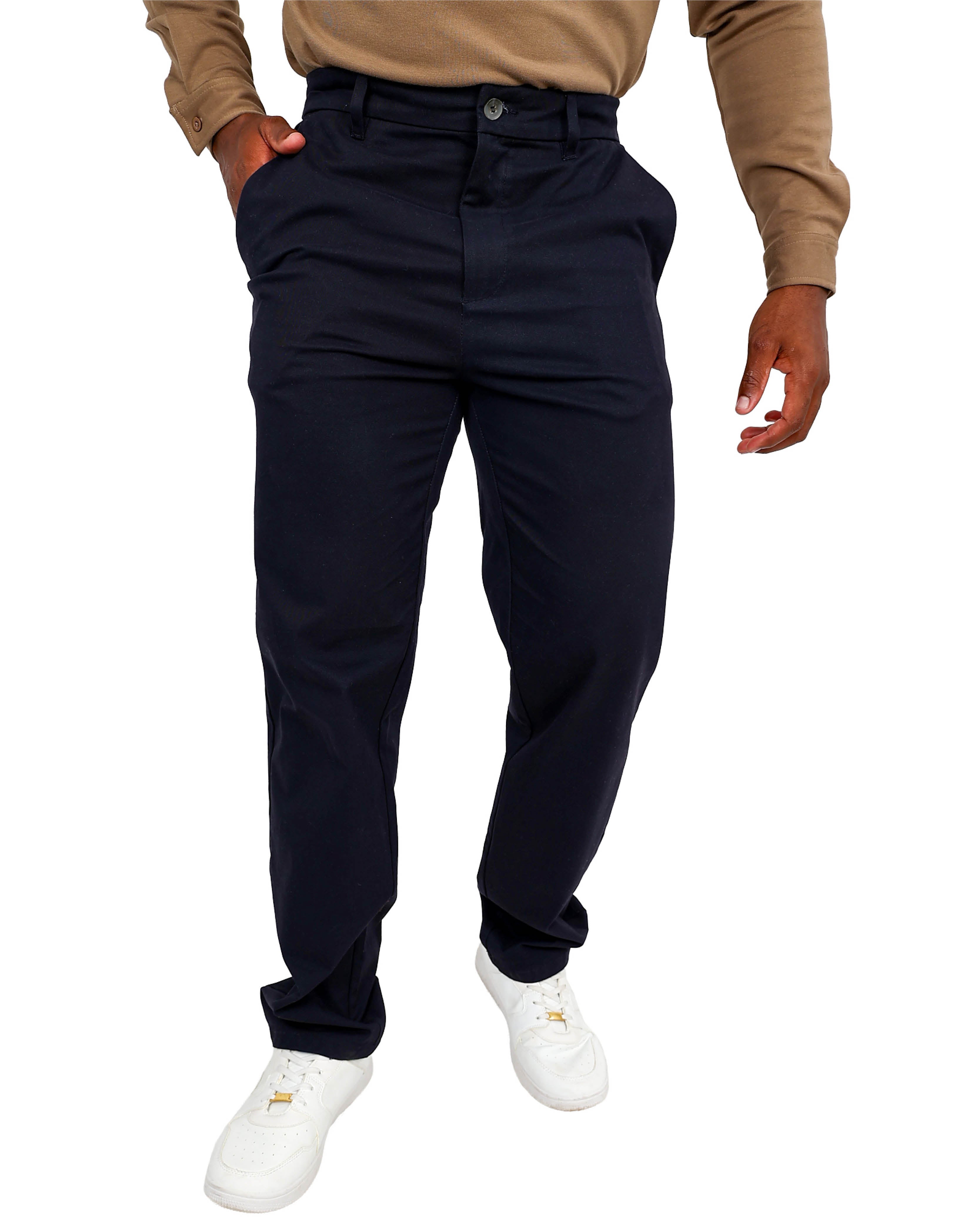 Straight Leg Dark Navy Stretch Chino