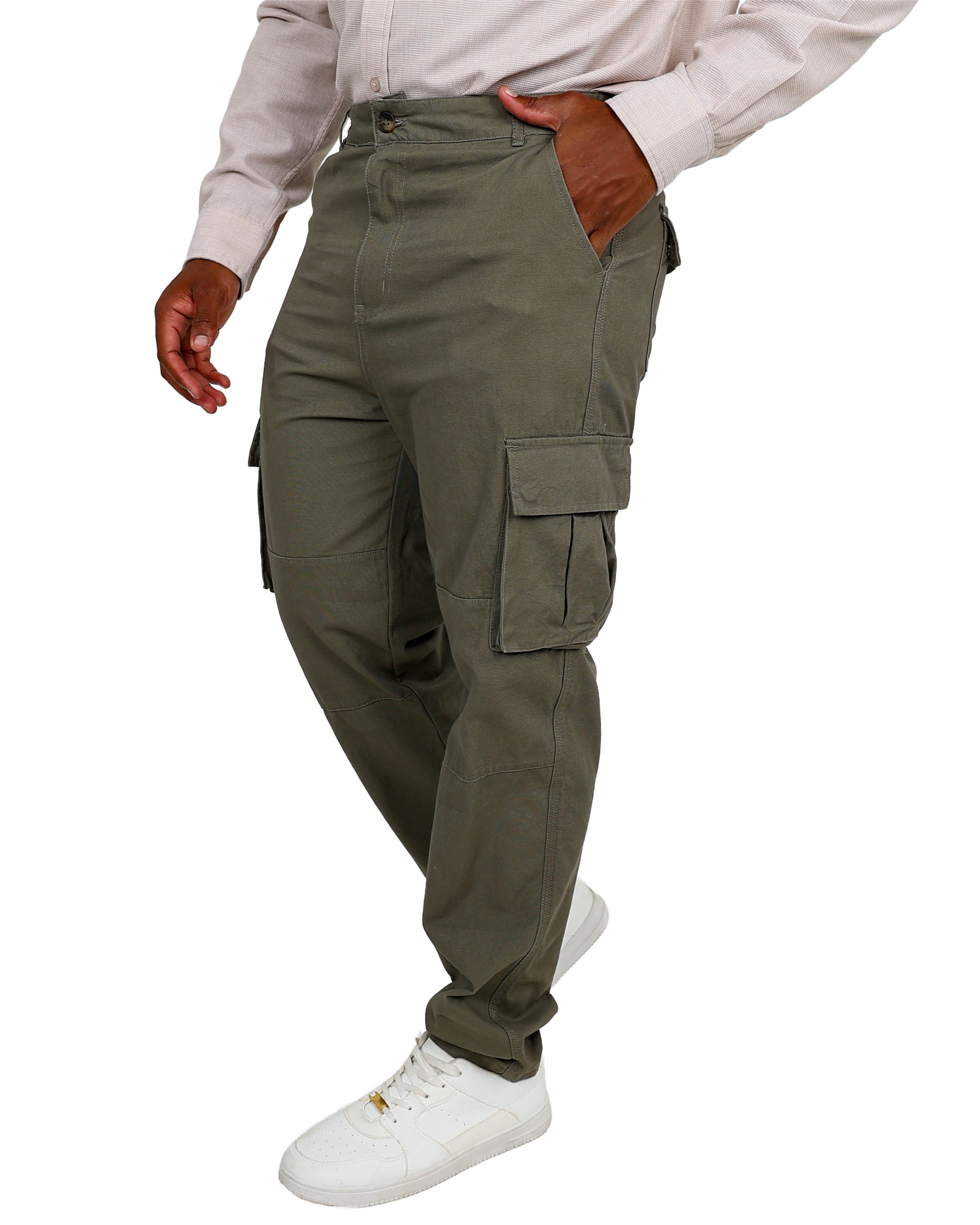 Straight Fit Fatigue Stretch Cargo Pants