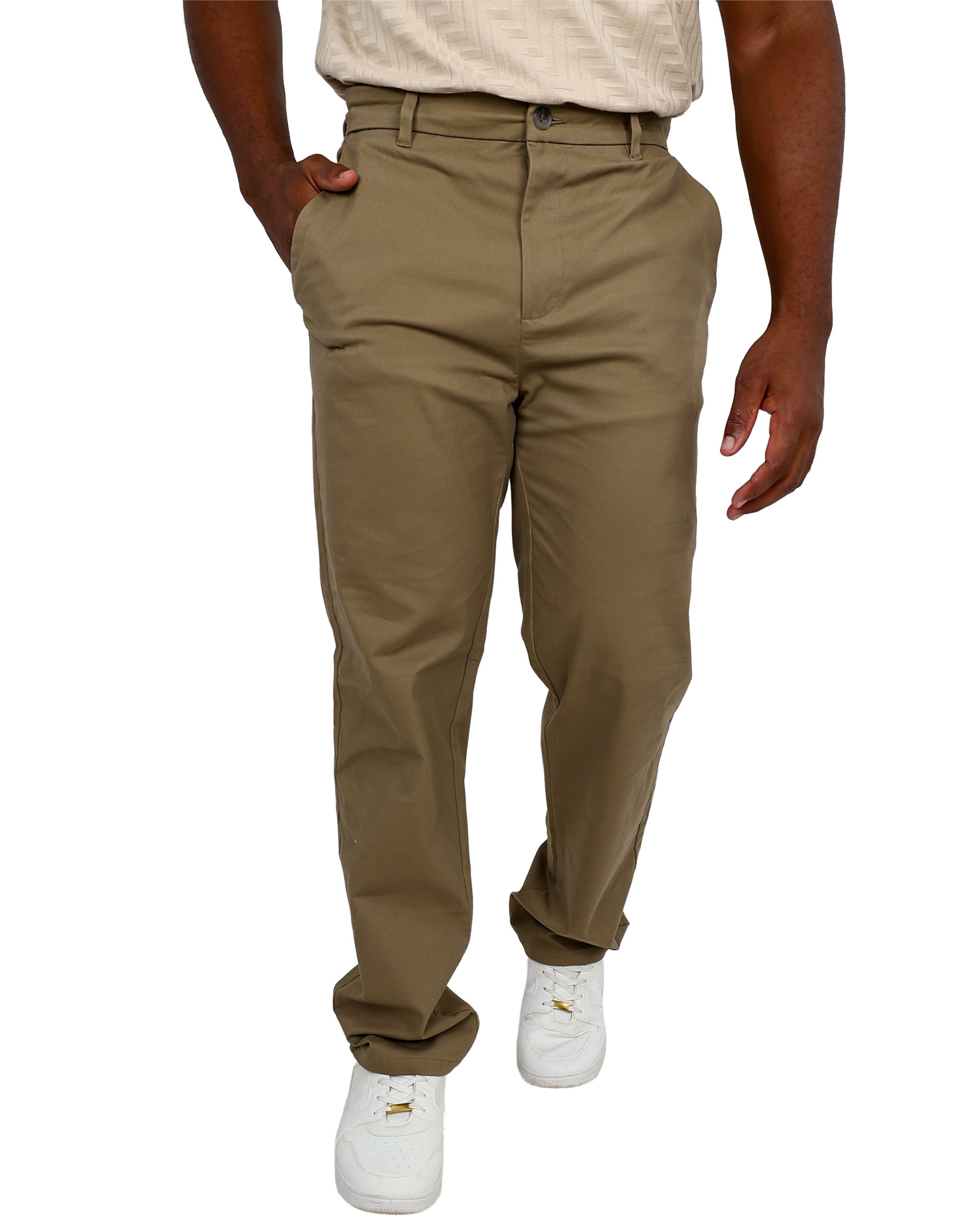 Straight Leg Khaki Stretch Chino